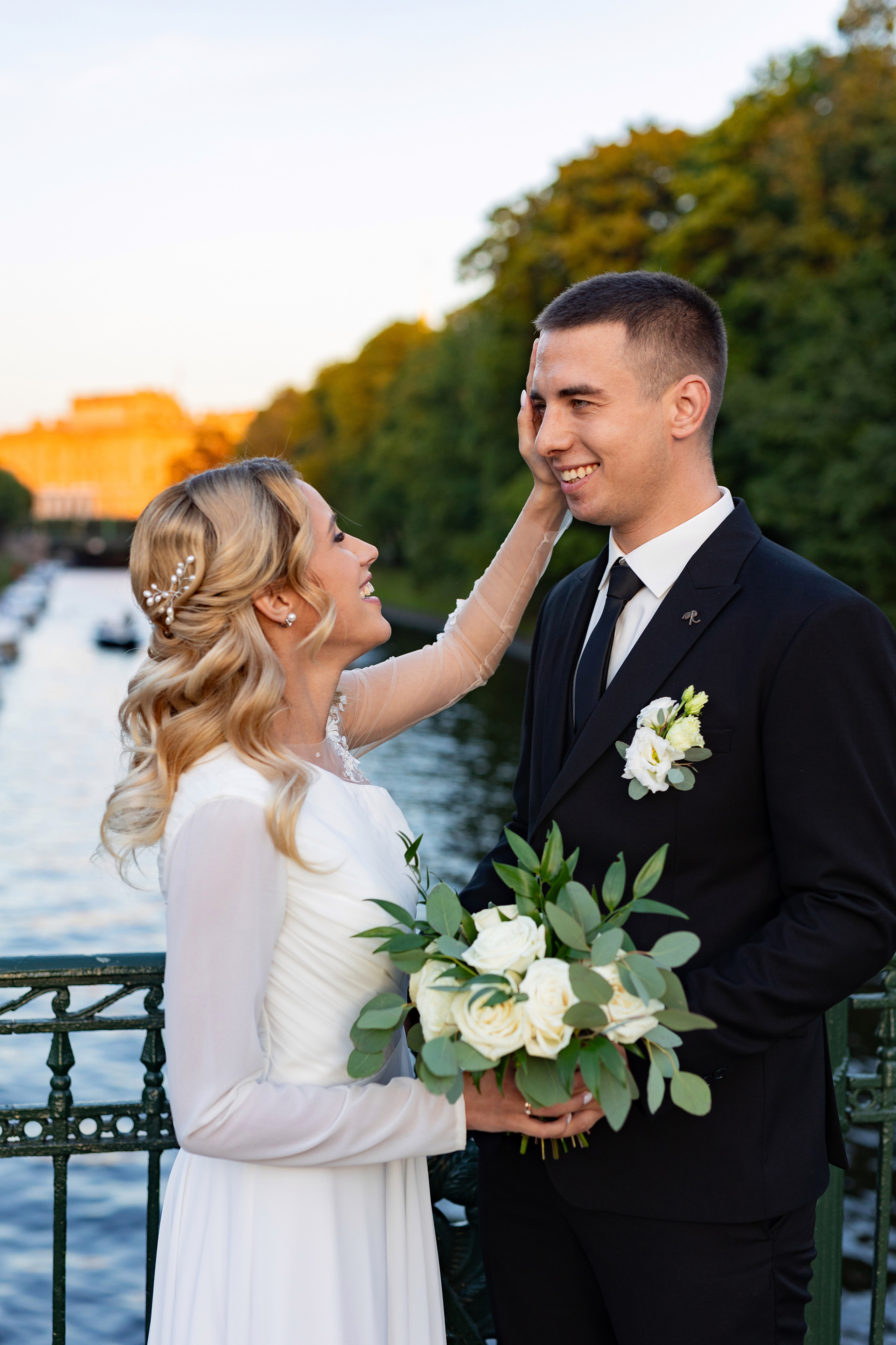 Свадебная фотосессия на закате. Семейный и свадебный фотограф в Санкт-Петербурге Татьяна Швыкова