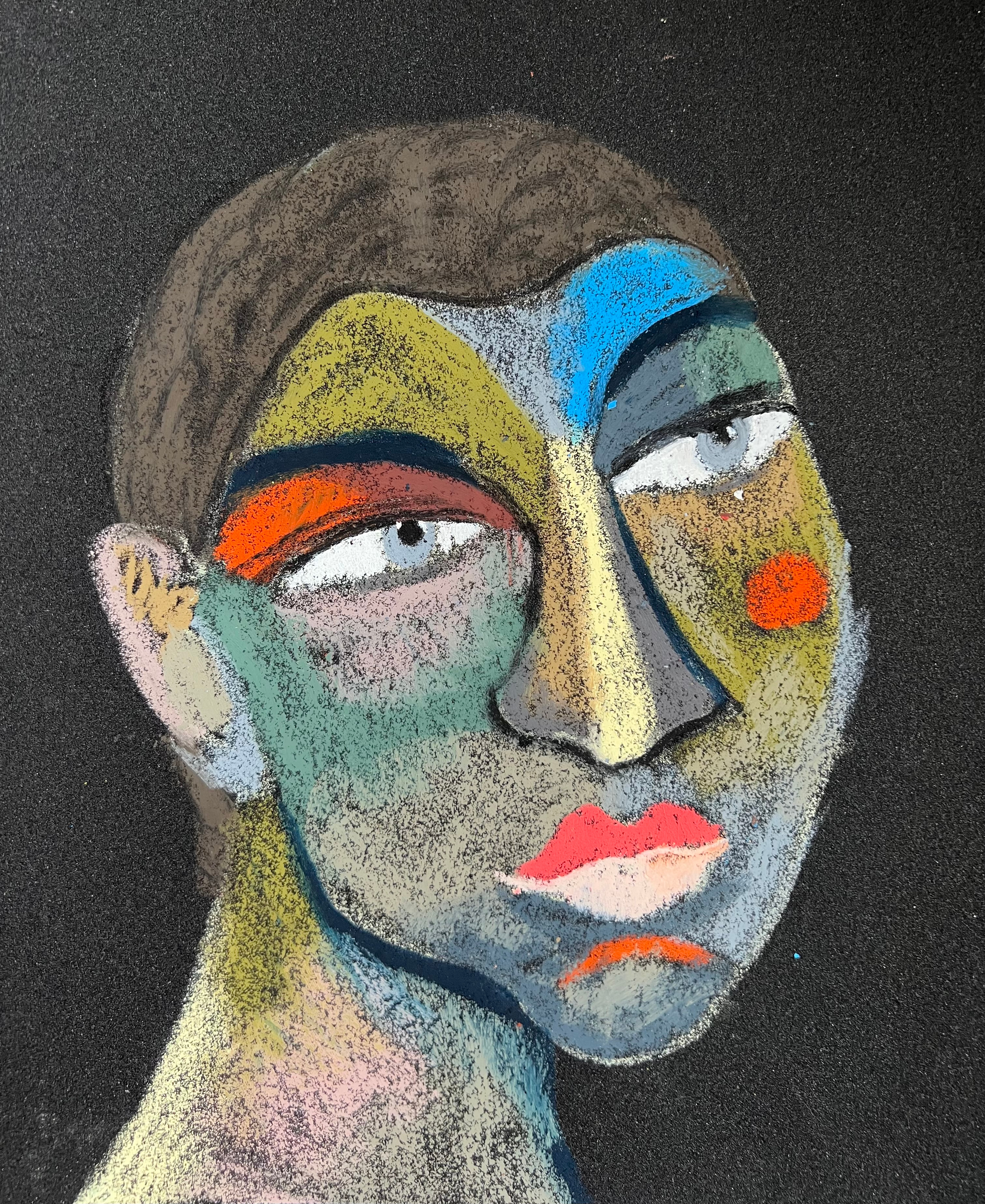 Title: CarpenterMaterial: Oil pastel, paperSize: 28 x 23 cm