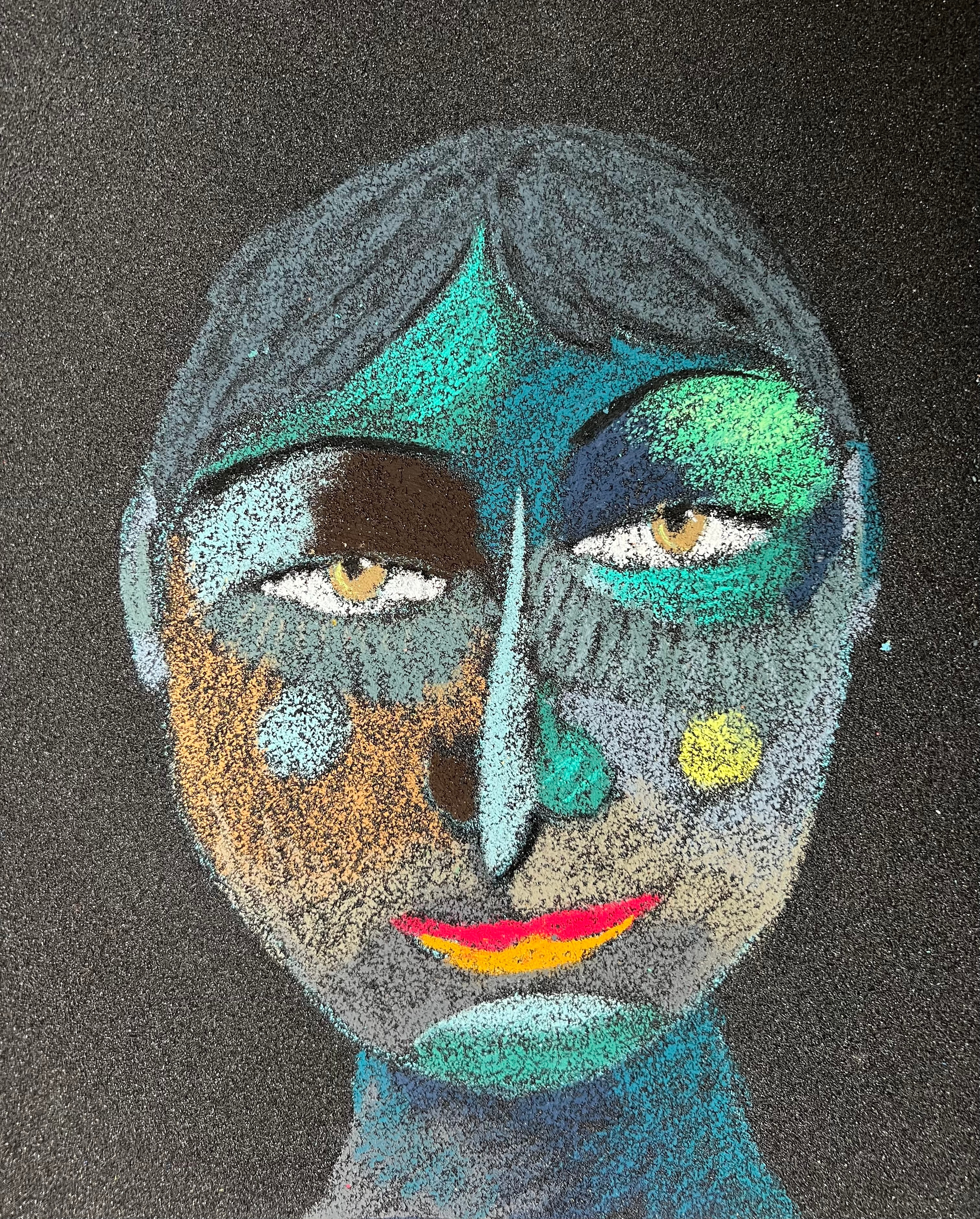 Title: Tranquil Material: Oil pastel, paper Size: 28 x 23 cm