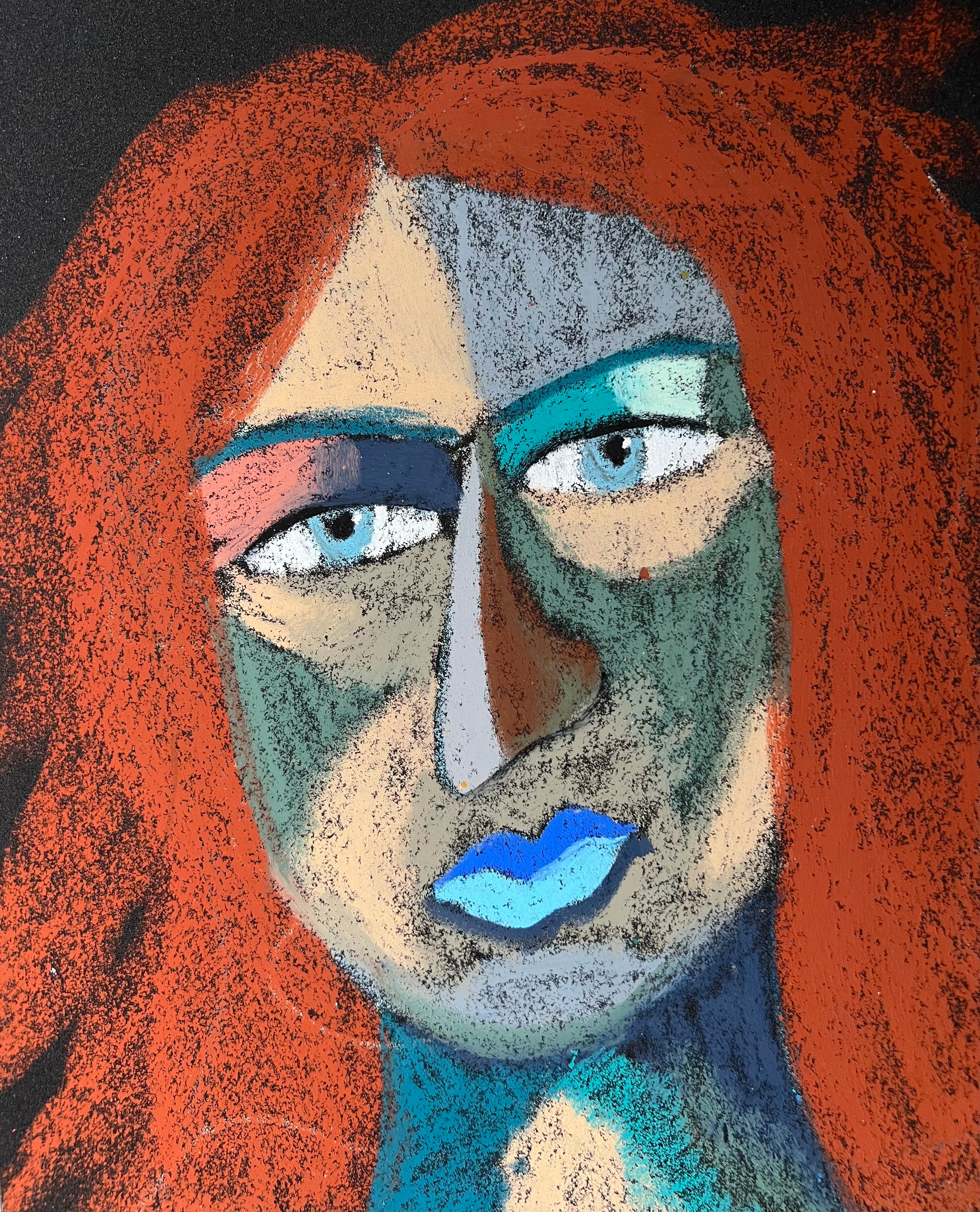 Title: Fortune Teller Material: Oil pastel, paper Size: 28 x 23 cm