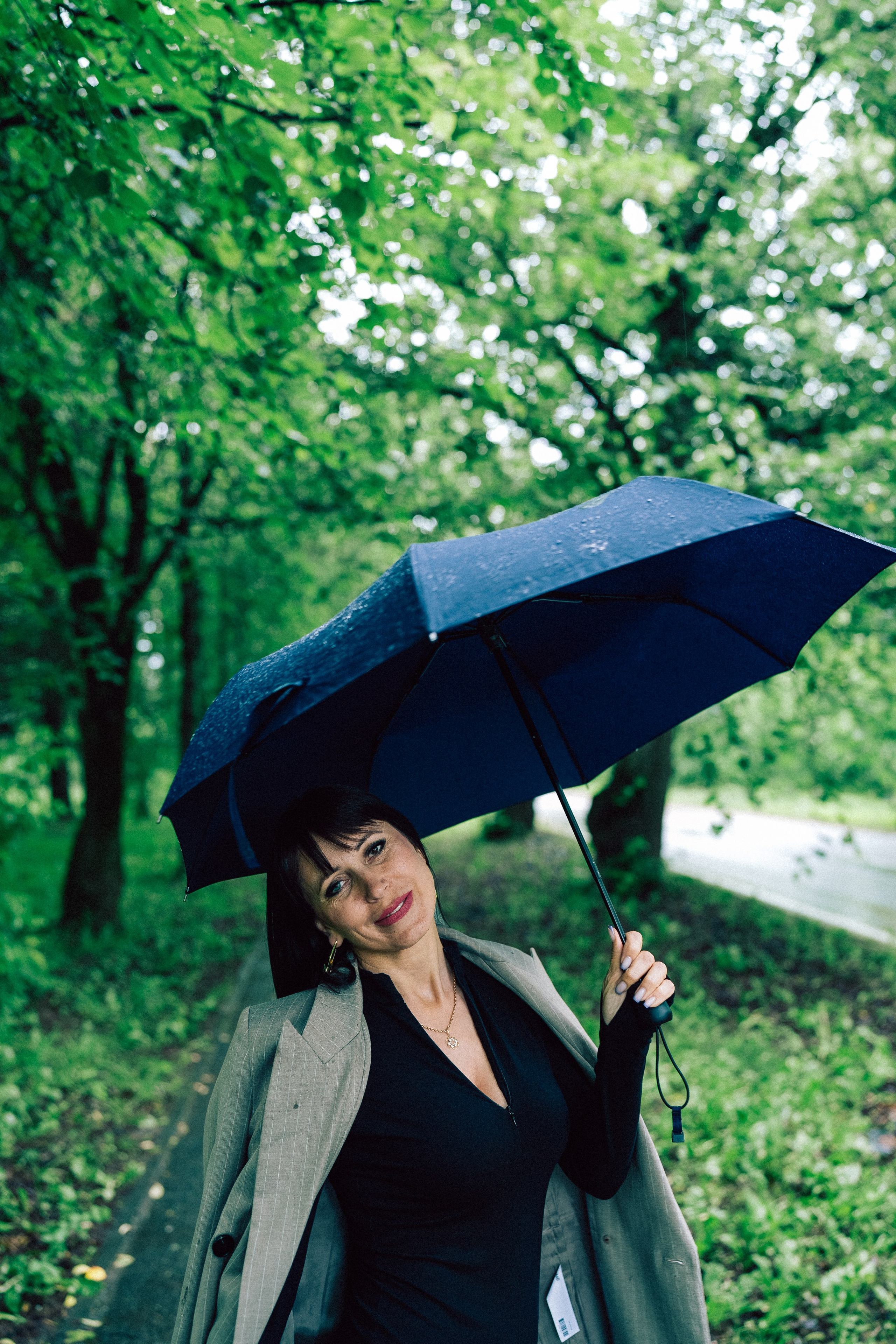 Галина (прогулка под дождём). Фотограф в Москве