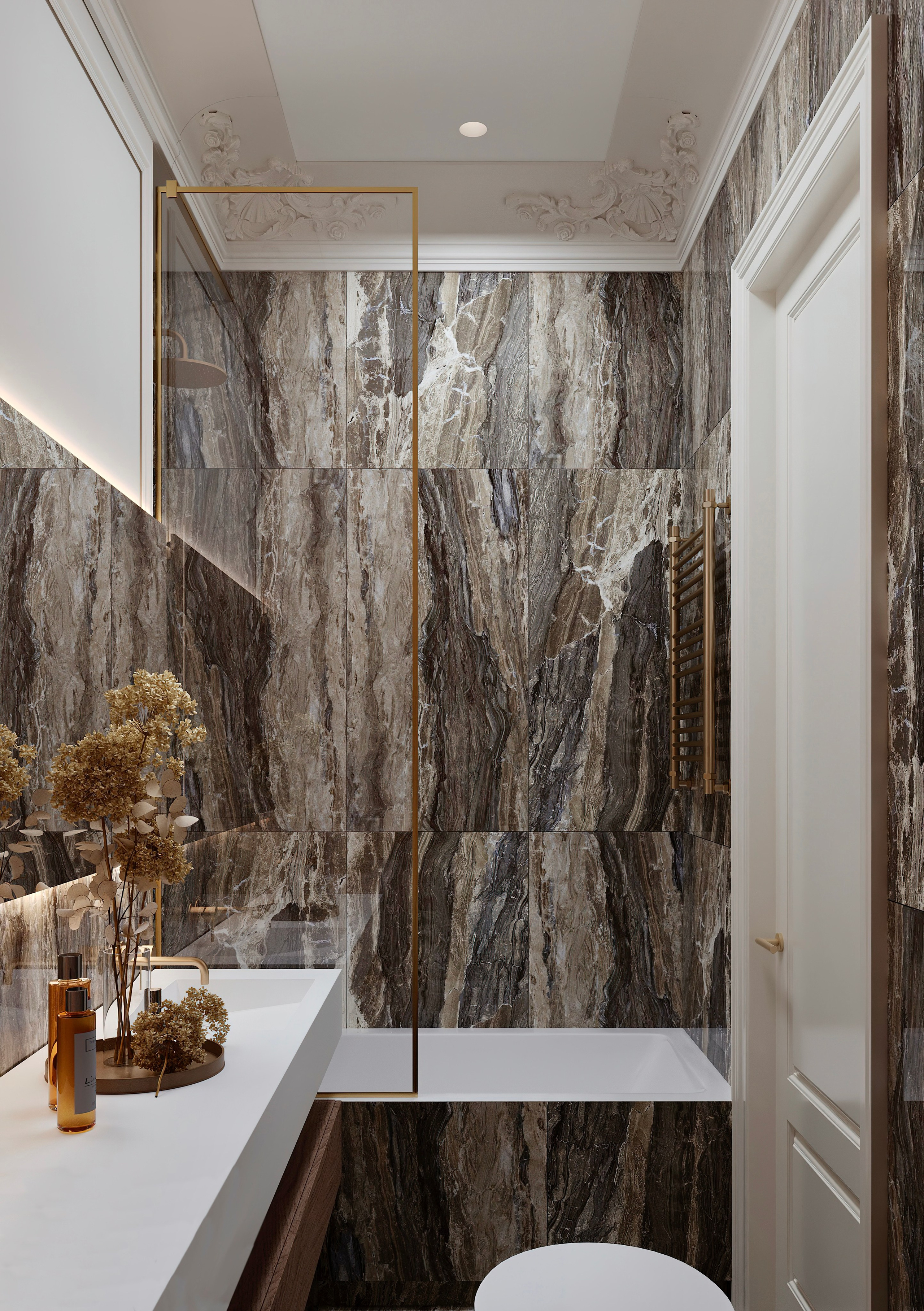 Нагатино Айленд 85 м². 3D Визуализация интерьера