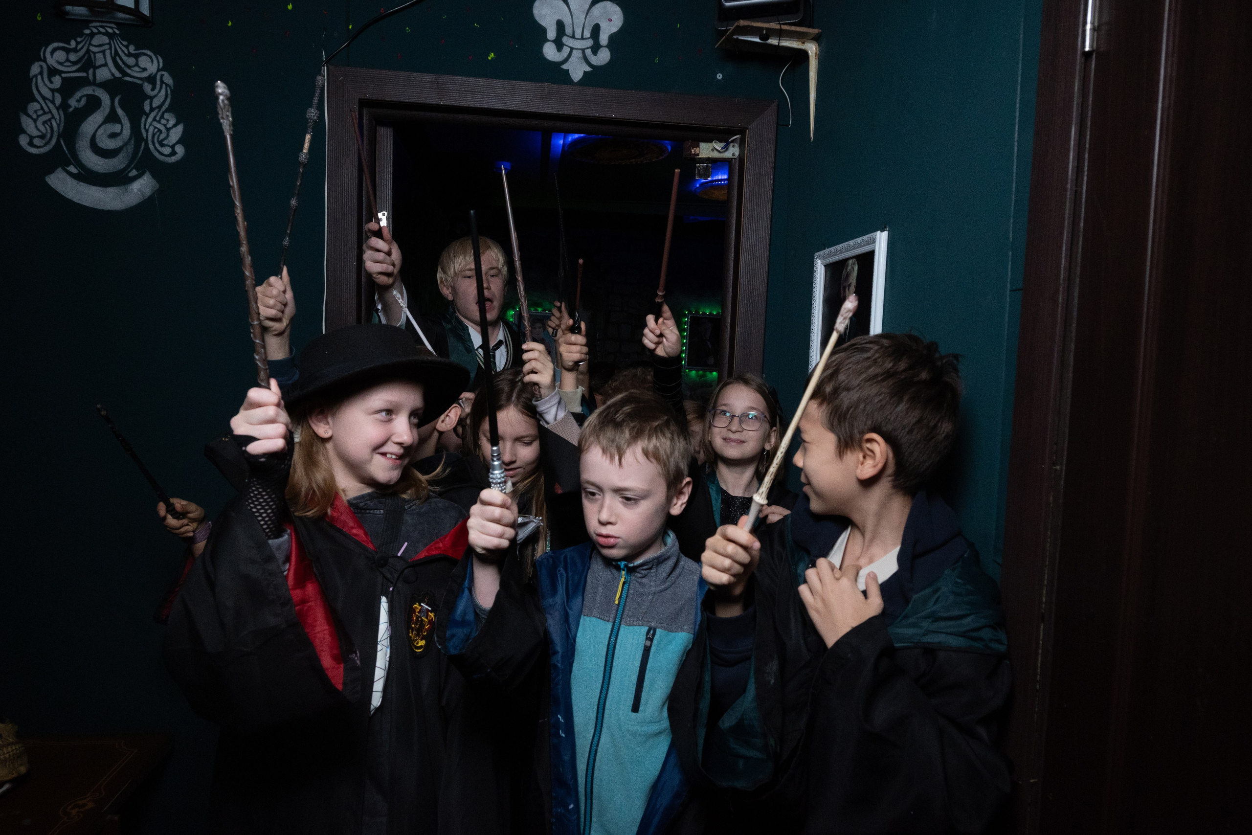 День рождения ребенка в «Подземелье Слизерин». Фотограф мероприятий в Москве