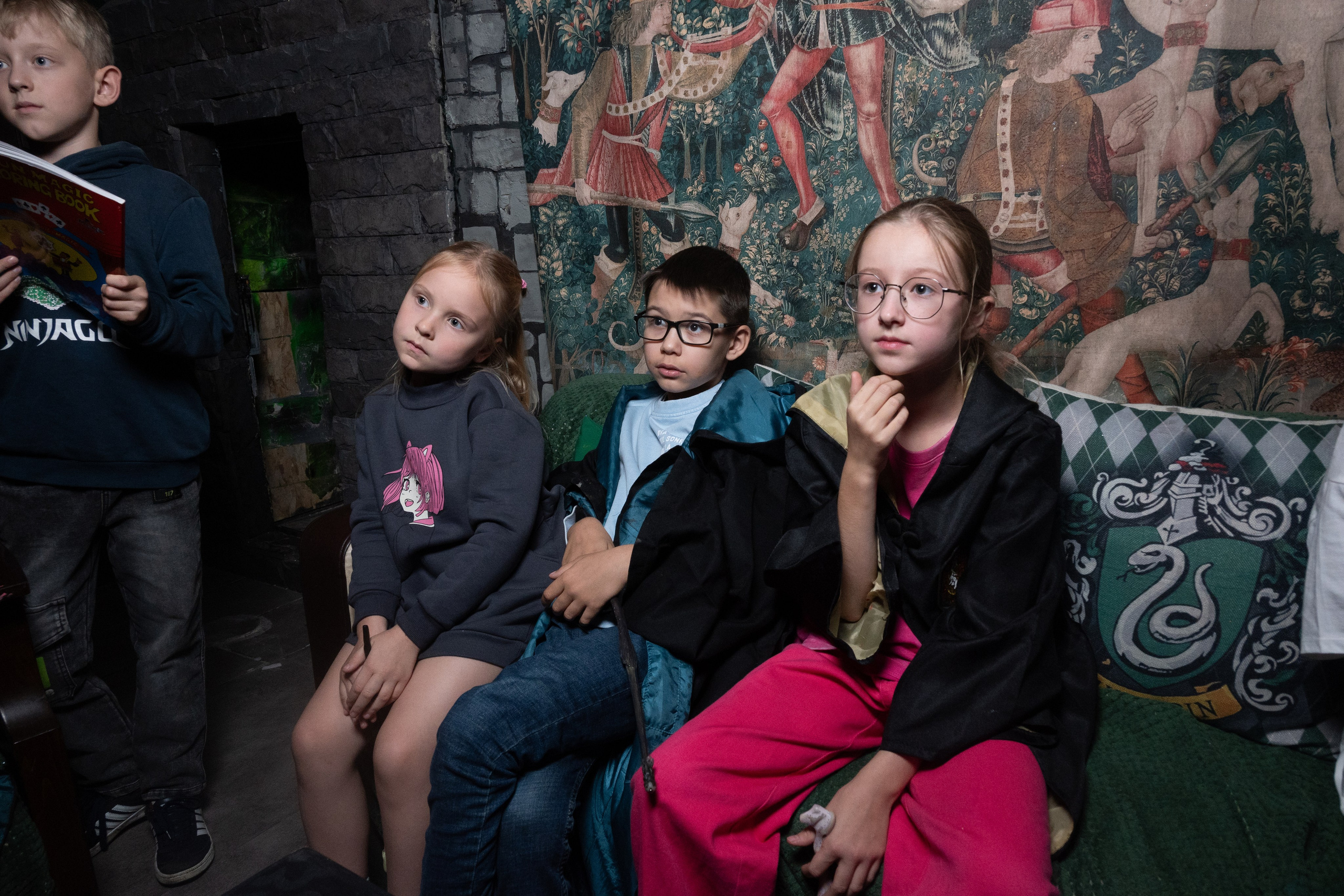 День рождения ребенка в «Подземелье Слизерин». Фотограф мероприятий в Москве