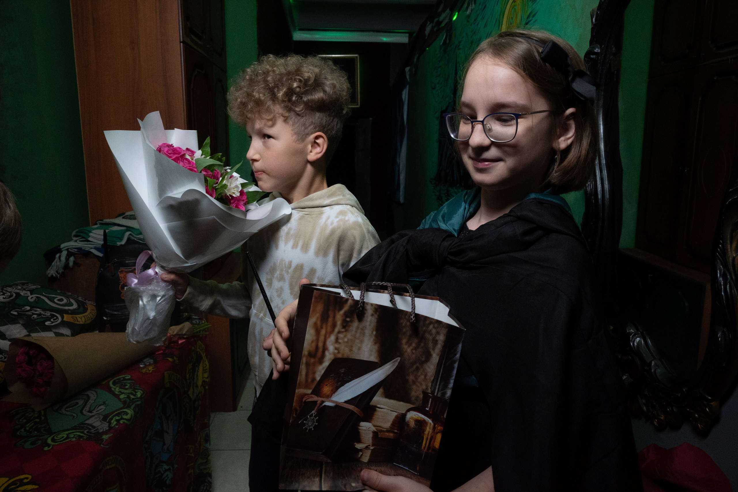 День рождения ребенка в «Подземелье Слизерин». Фотограф мероприятий в Москве