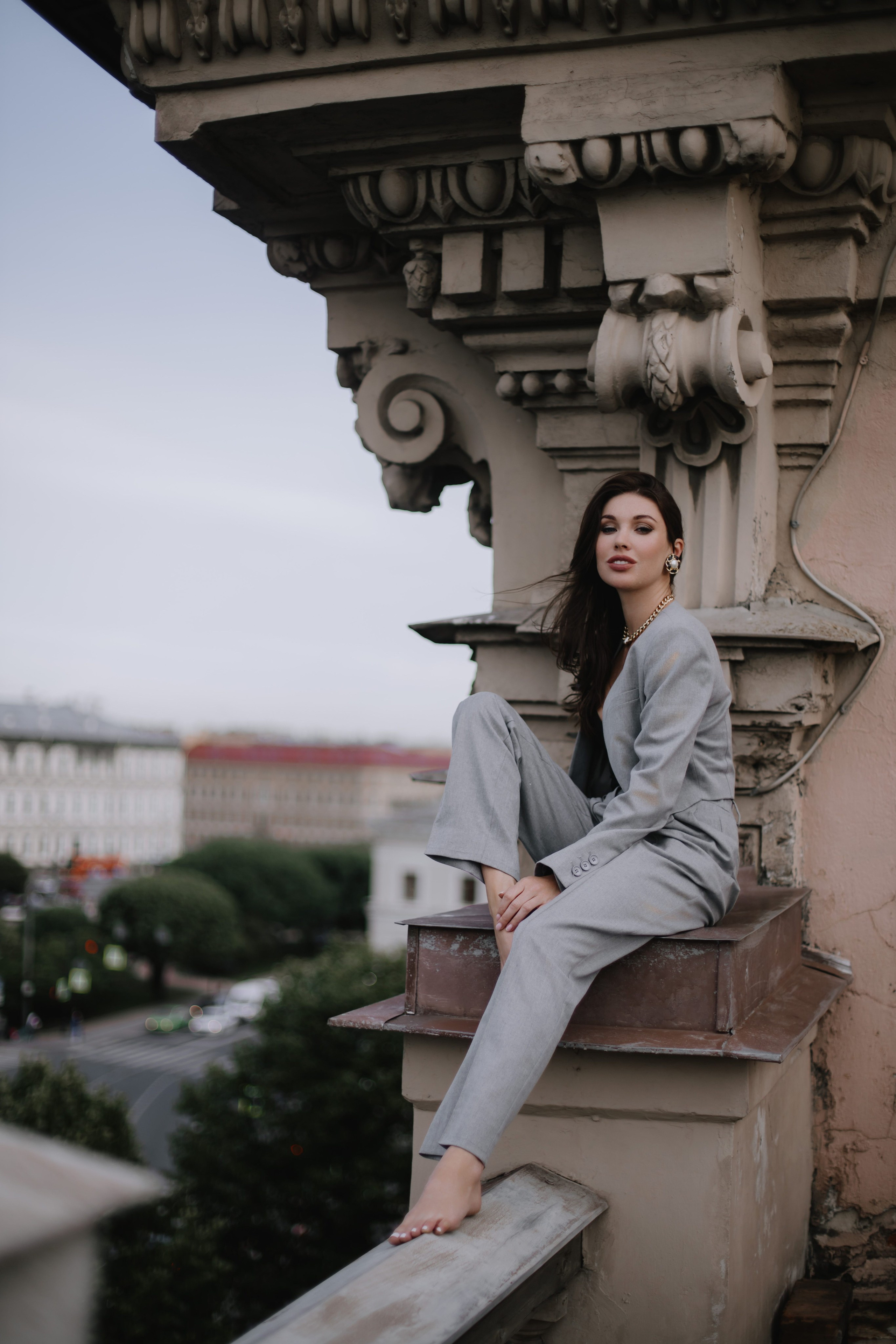 Вероника (съемка на крыше). Фотограф в Москве и Санкт-Петербурге Дарина