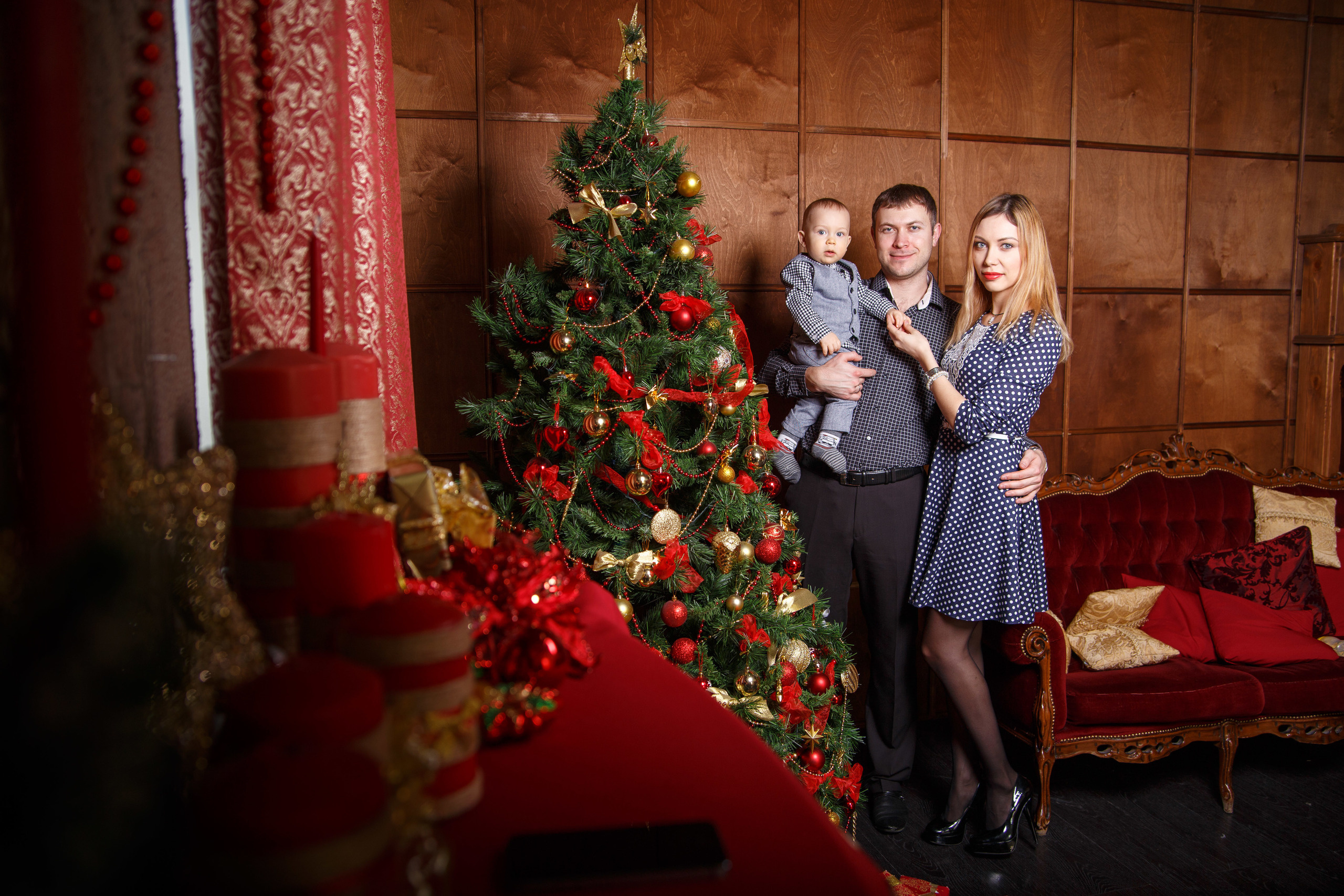 Новогодние фотосессии в интерьерной студии. Фотограф в Москве Валентина Чемерилова