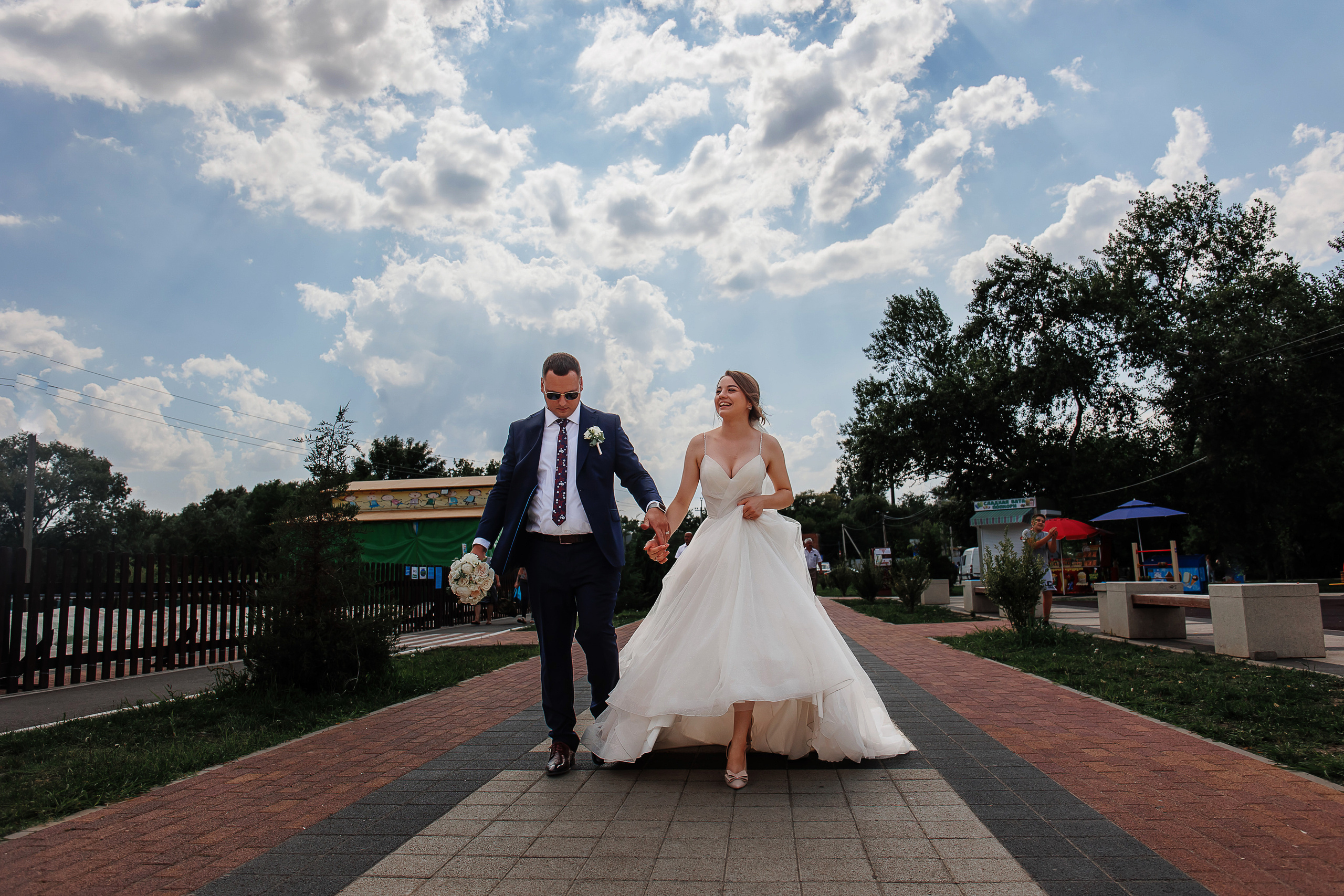 Свадебная фотосессия в двух городах — Армавир и Новокубанск. Дмитрий Шевченко свадебное фото в г. Краснодар — Армавир — Лабинск
