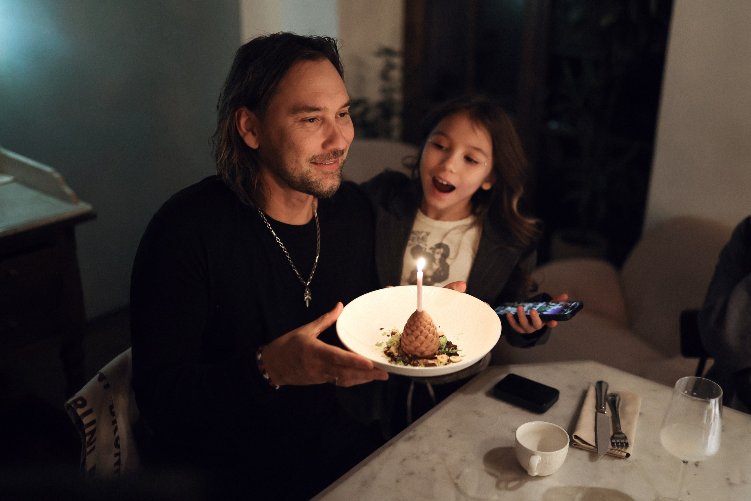 День рождения Андрея в Yauza Place. Настя Оленченко, портретный/семейный фотограф на цифру и плёнку Москва