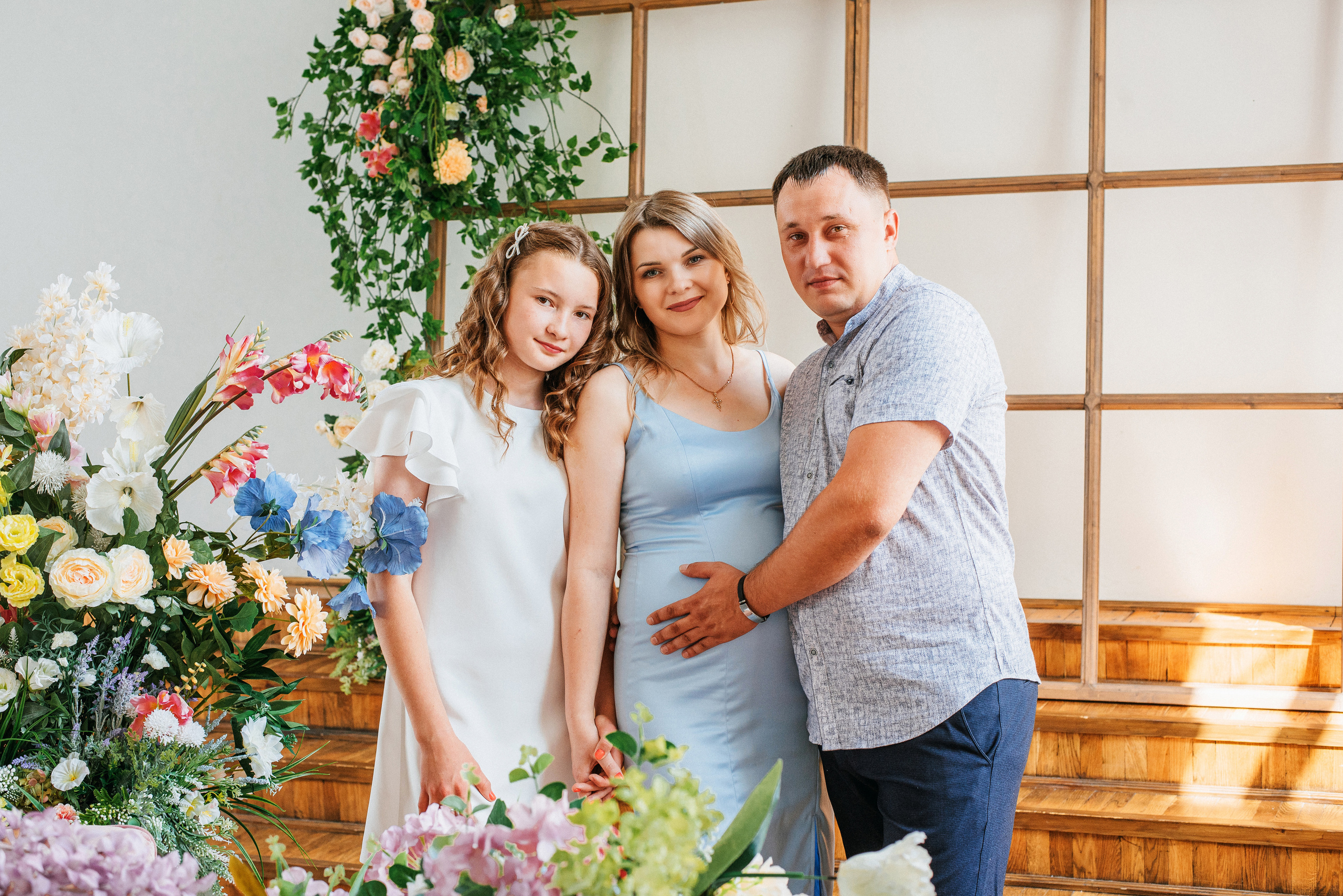 «В ожидании чуда» Сергей, Юля и Даша. Свадебный фотограф — фотограф на свадьбу в Воронеже — Свадебное фото