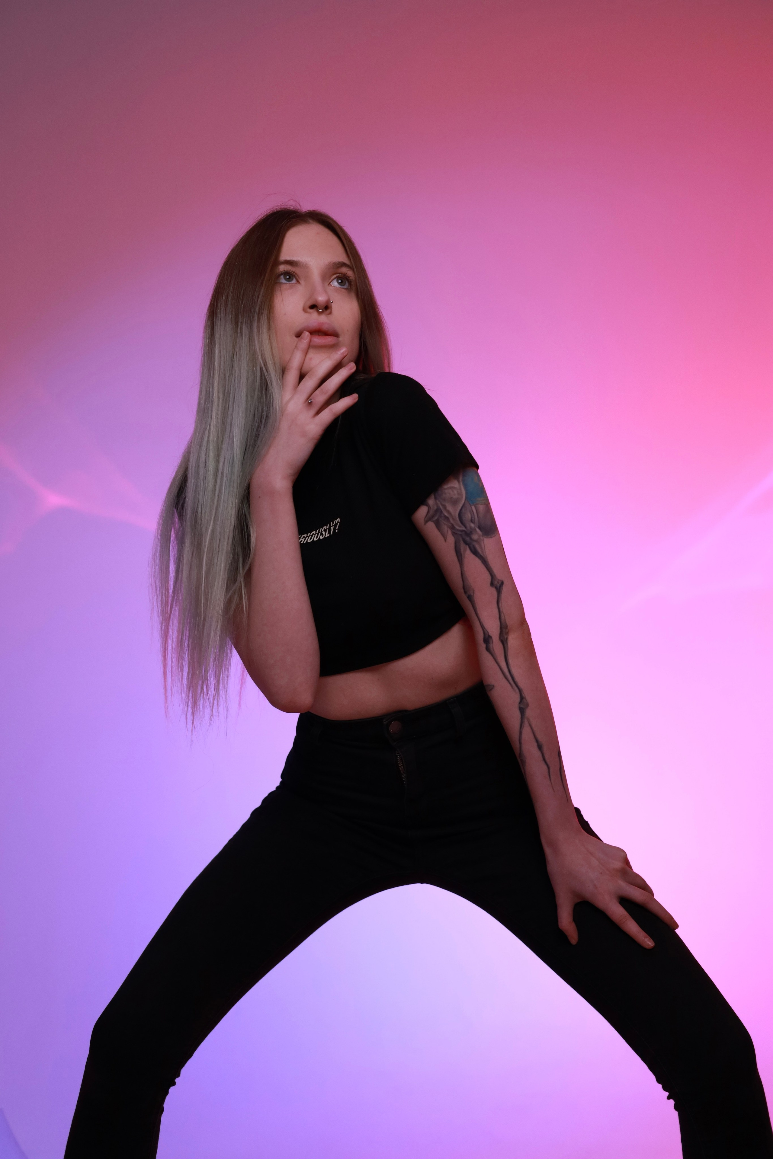 Марго и Макс. Съемка в студии с цветными фильтрами. Портретный фотограф Панферова Регина г. Санкт-Петербург, г. Казань