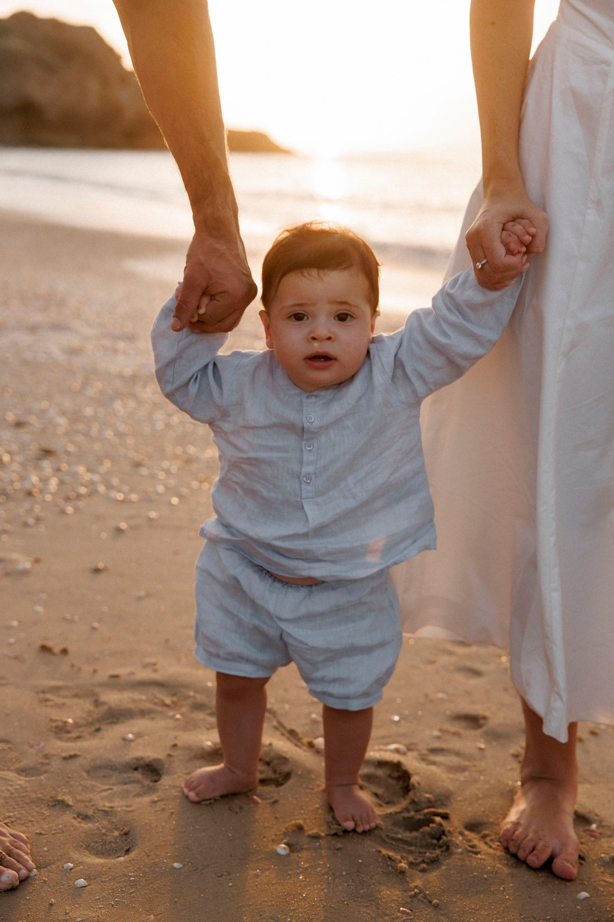 First year family photos near the sea. Главная