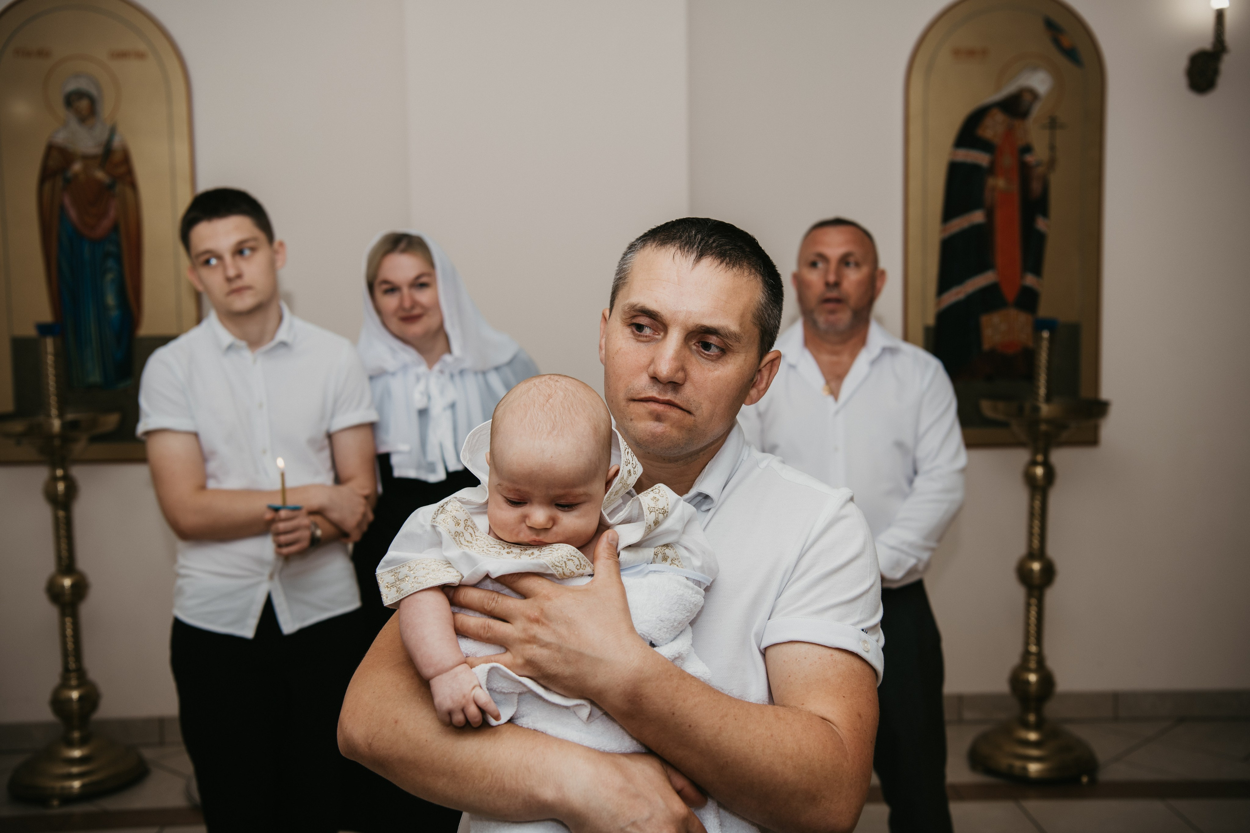 Крещение Евгения. Фотограф на выписку из роддома в Москве и МО