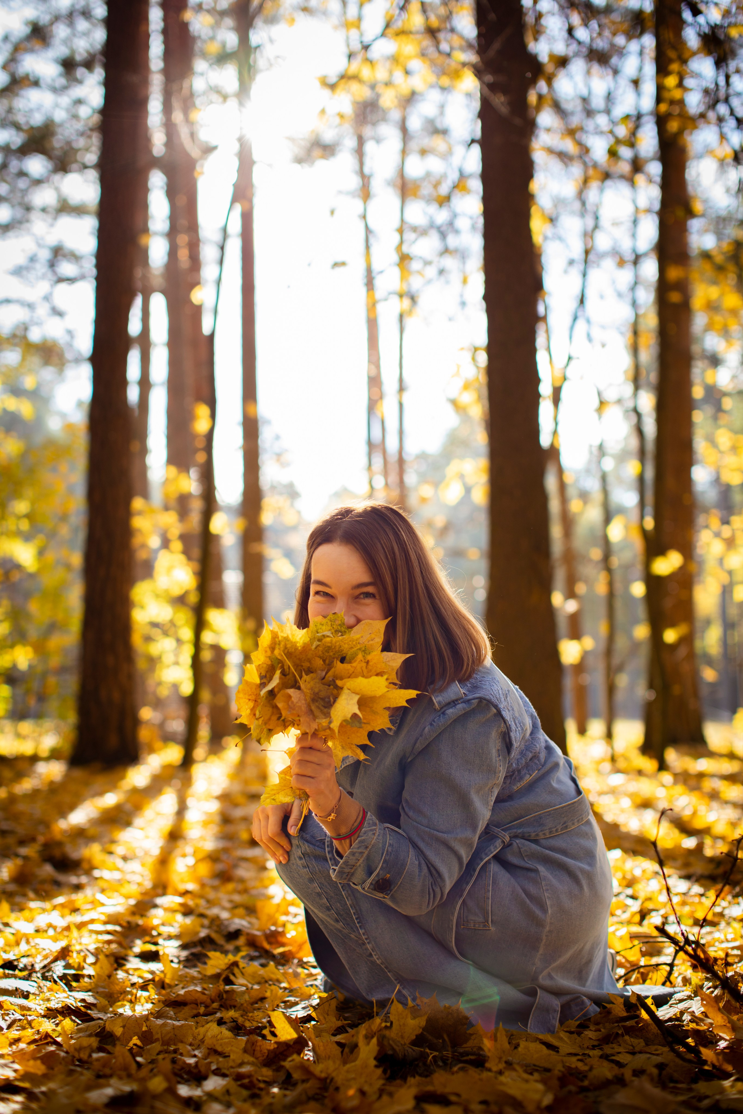 Елена и золотая осень. Фотограф Наталья Штукина