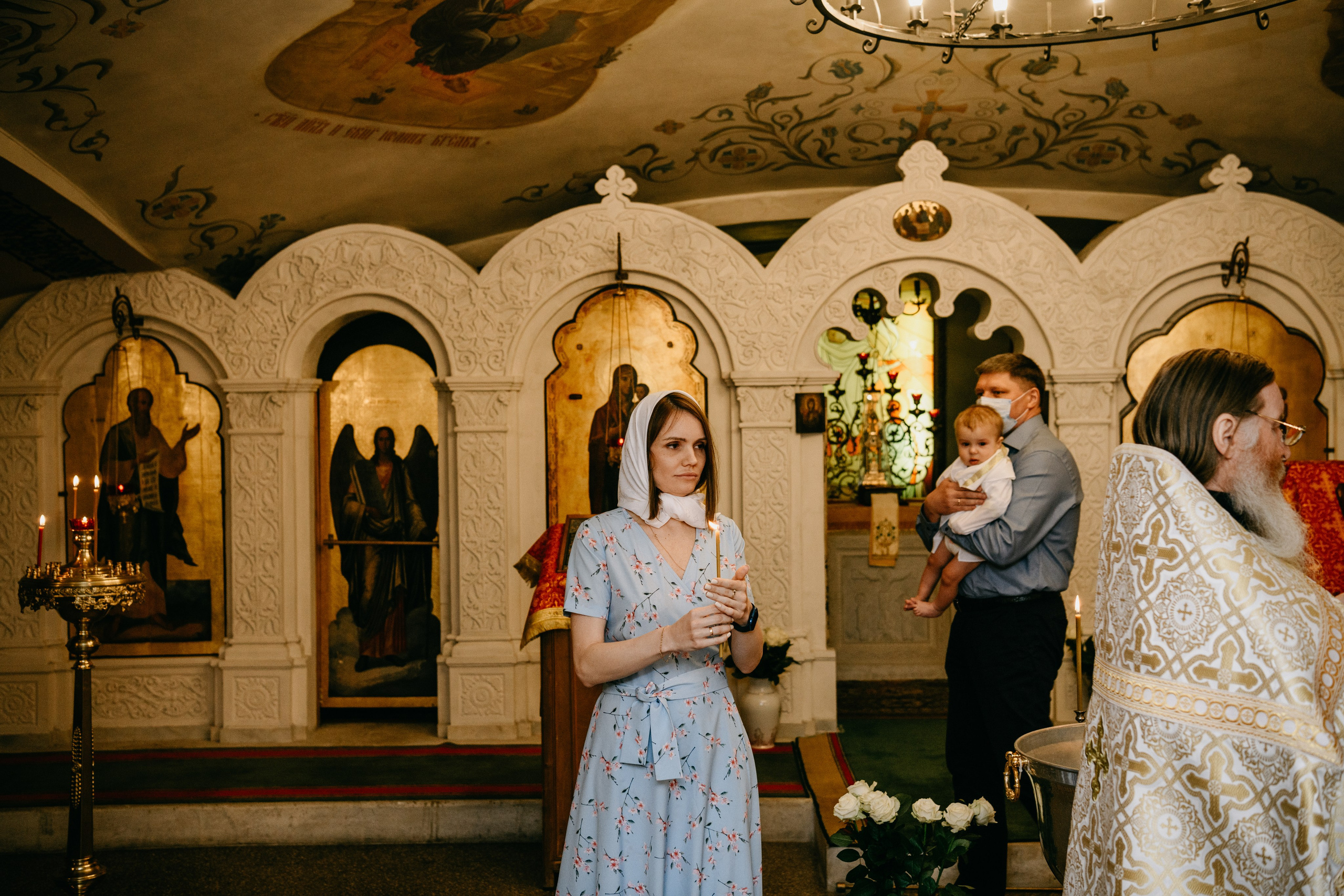 Крещение Александра. Фотограф на выписку из роддома в Москве и МО