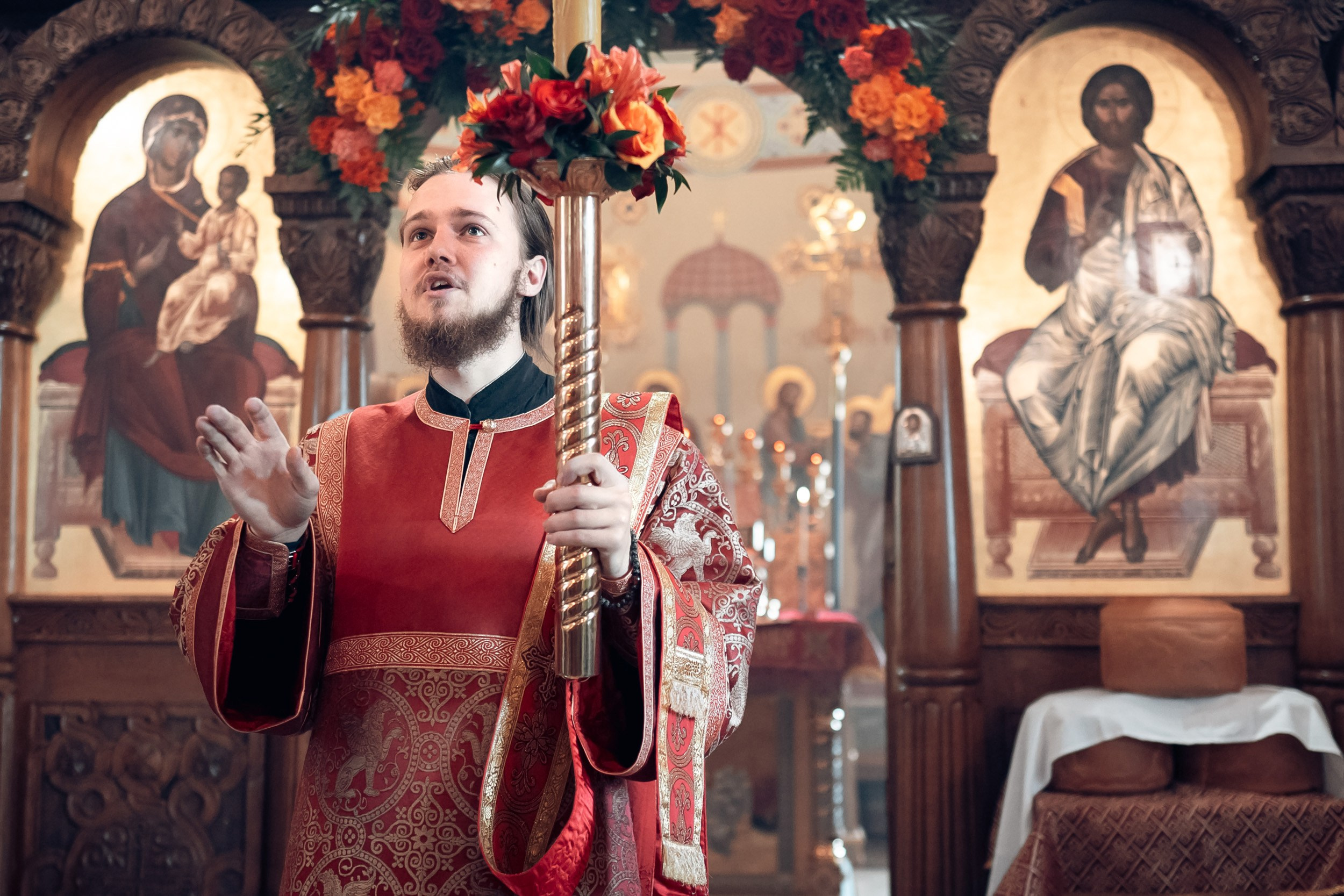 Богослужение на Светлой седмице в Херсонесском монастыре г. Севастополь. Церковный фотограф Севастополь