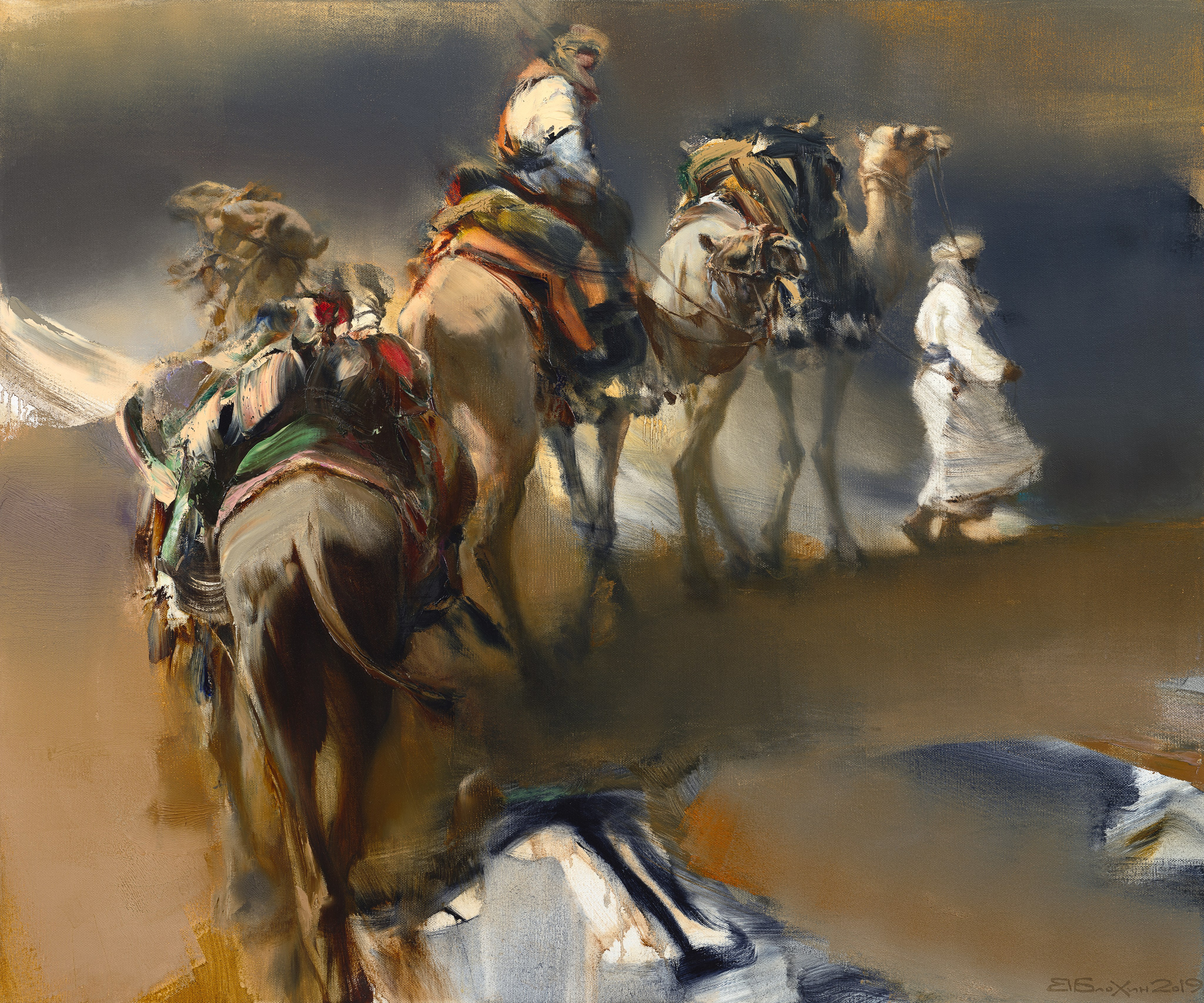 «Ветер Пустыни» - художник Валерий Блохин (холст, масло, 100x120см, 2019)