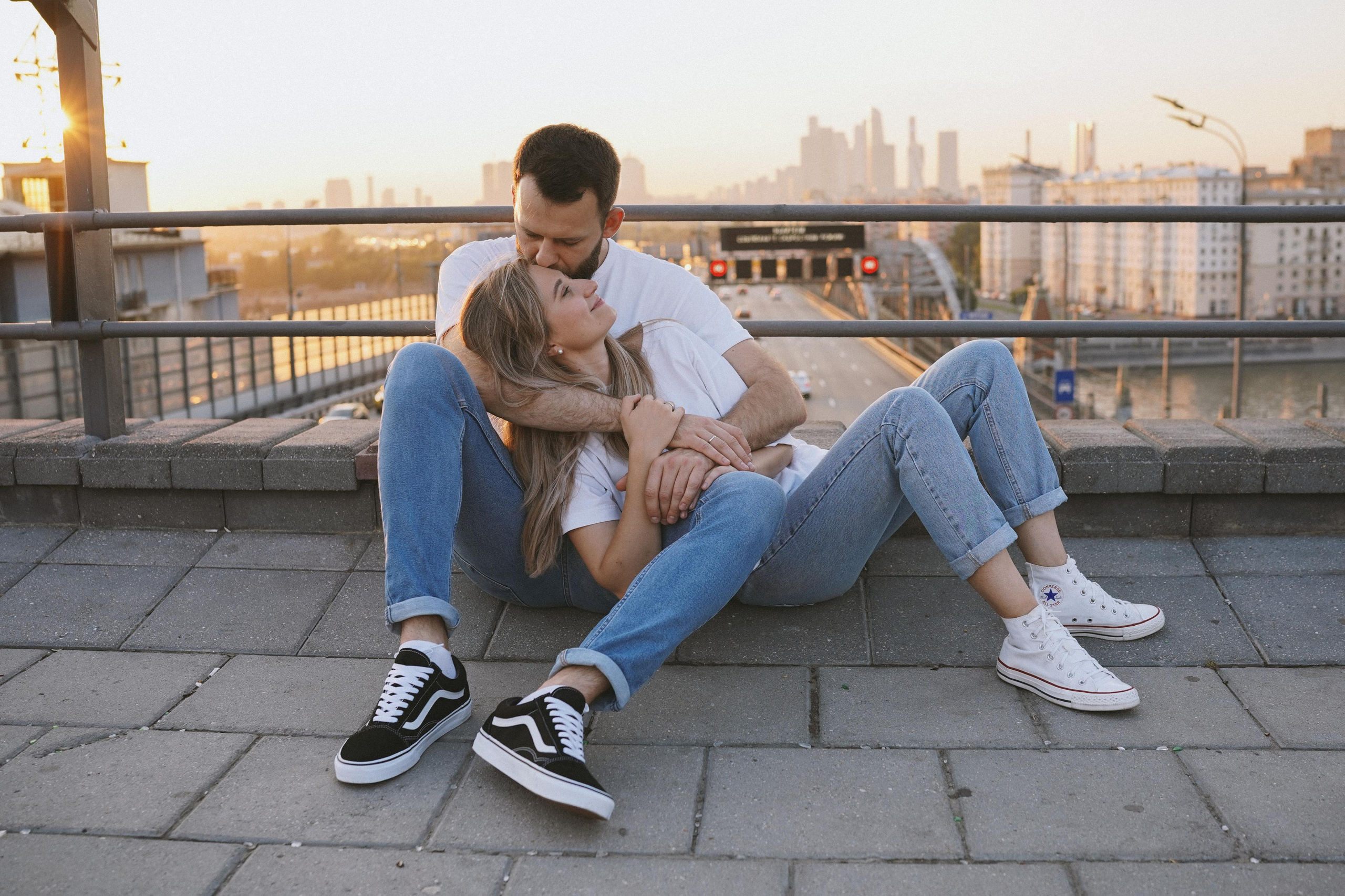 Лавстори на закате. Семейный фотограф в Москве Галина Гончар