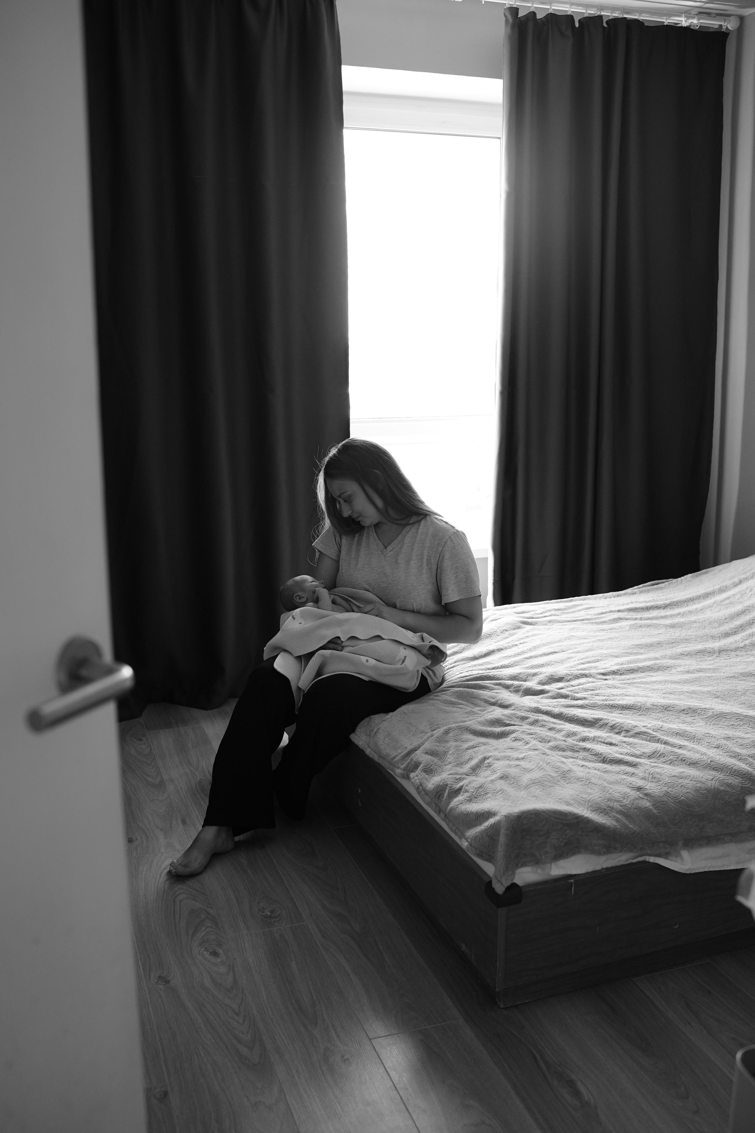 Домашняя фотосессия с новорожденным. Семейный фотограф в Москве Галина Гончар