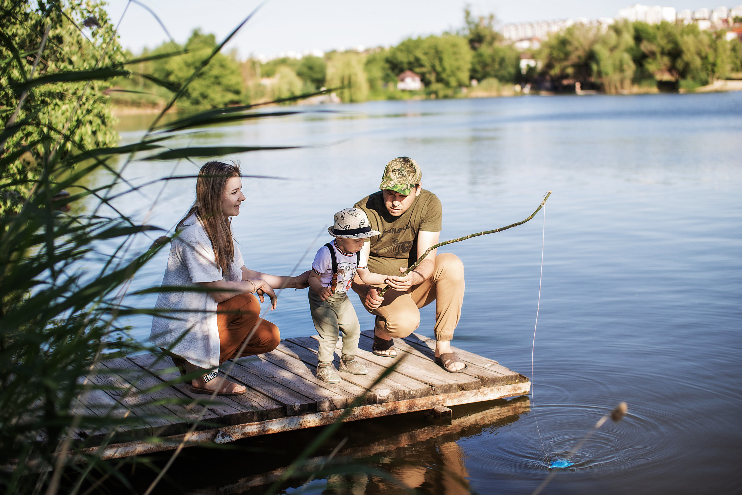 На рыбалке. Семейный фотограф в Саратове