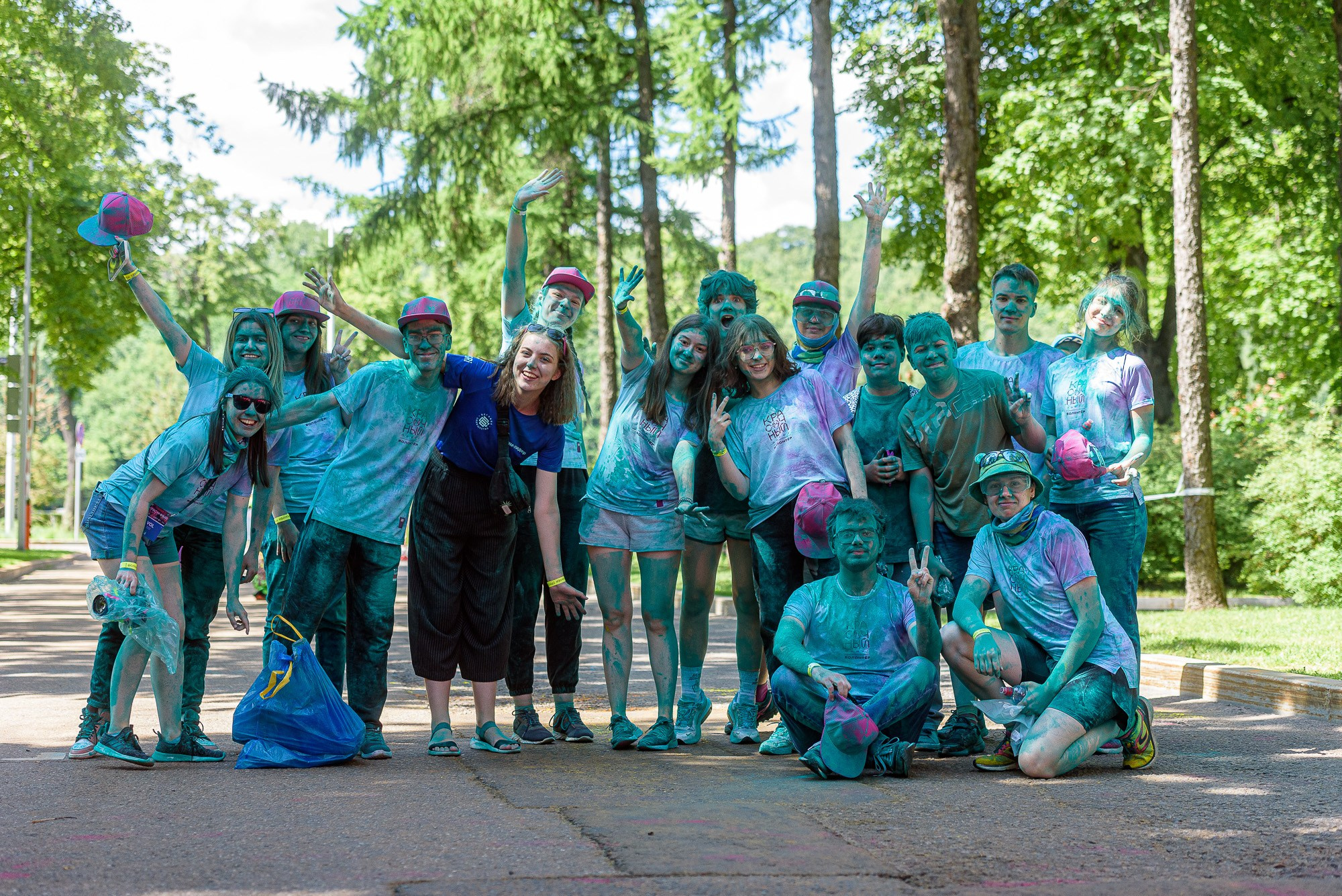 Красочные волонтеры!. Репортажный фотограф Сергей Квартальнов