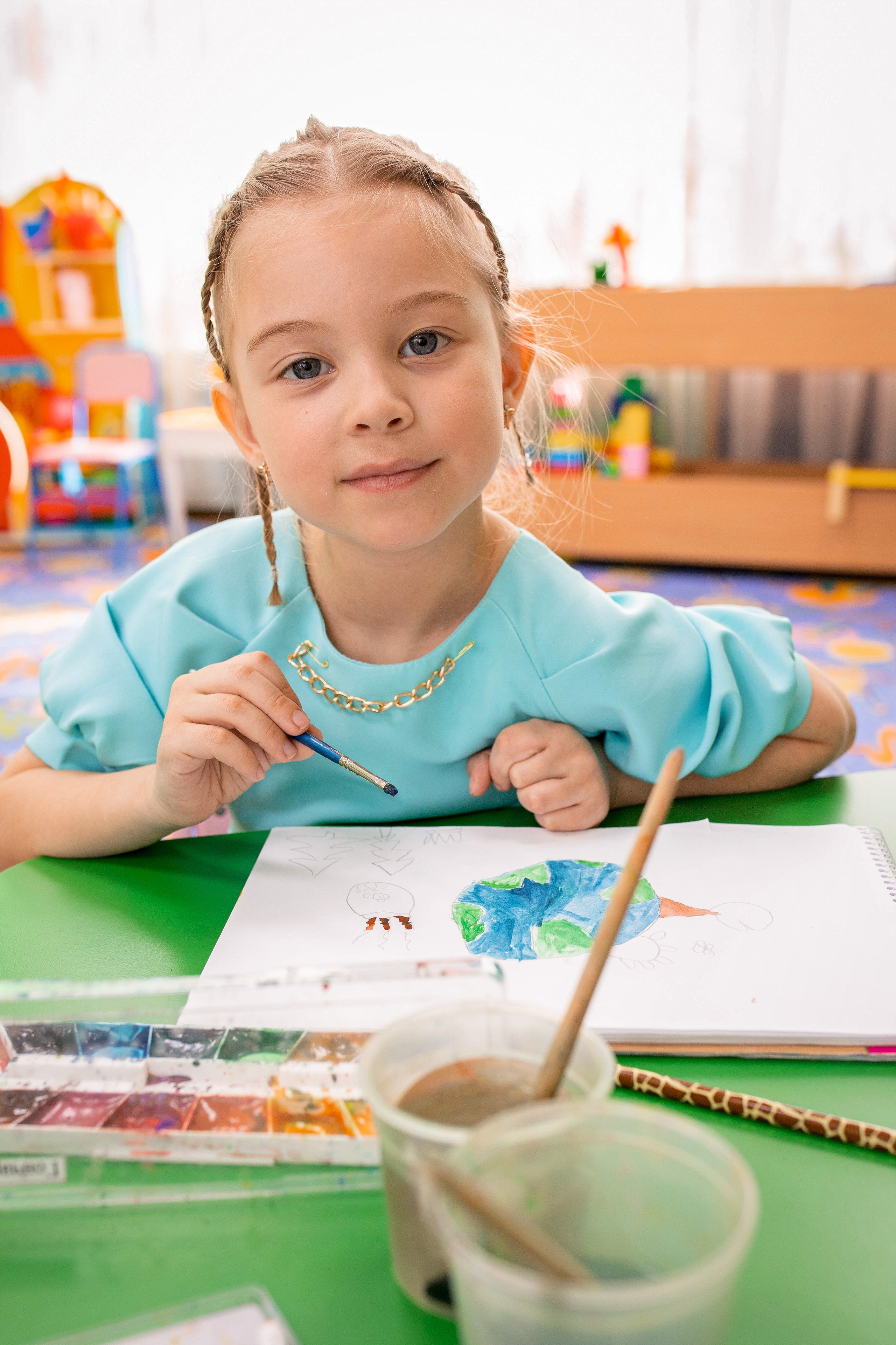 Степа, Даша и Алиса в детском саду. Семейный и детский фотограф город Тында Дарья