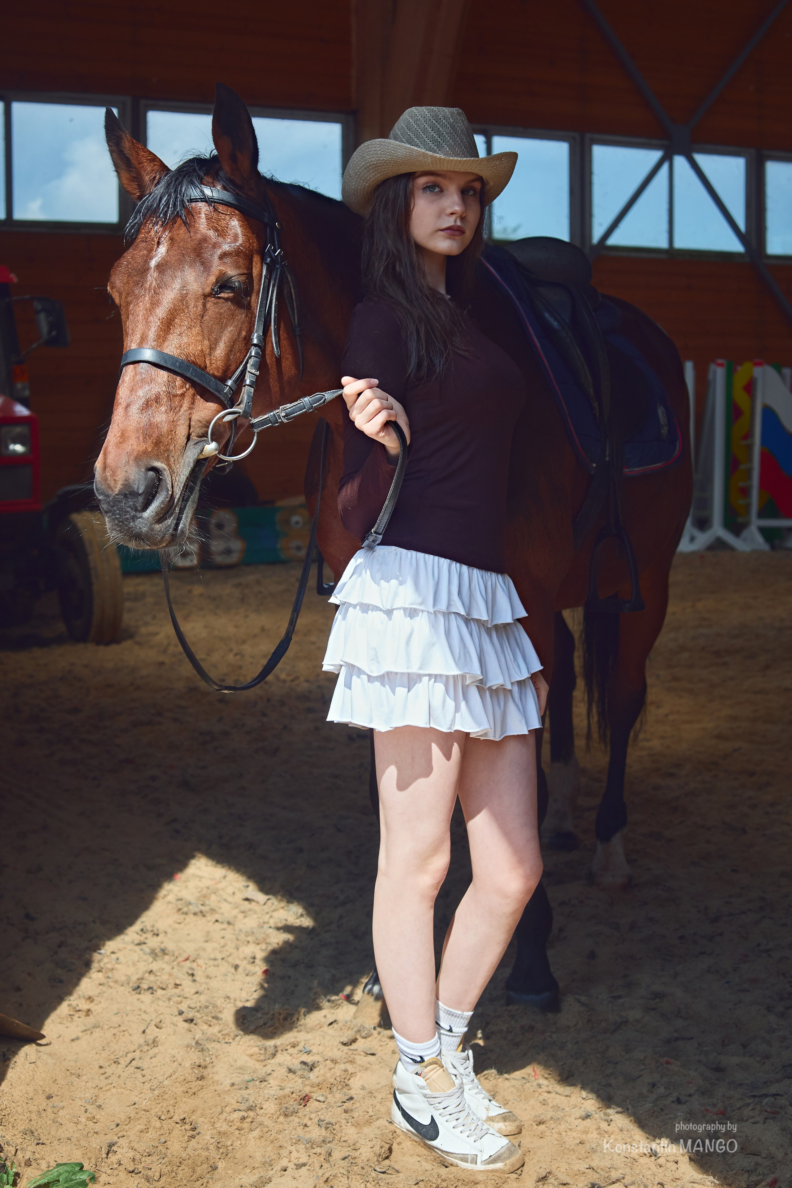 Фотопрогулка для Виктории и Полины на лошадях. Фотограф в Рязани. Свадьба, семейное фото, портрет. Константин Манго