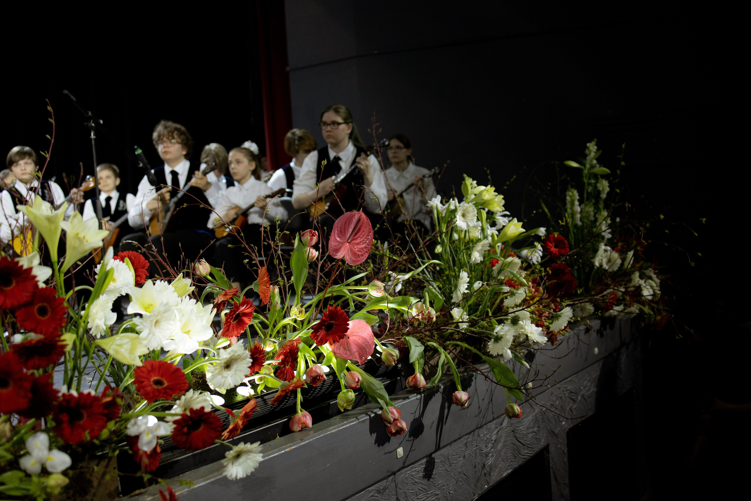 Оформление Отчетного концерта Музыкальной школы Глазунова. Оформление свадеб, декор свадеб Вера Маркова, Москва