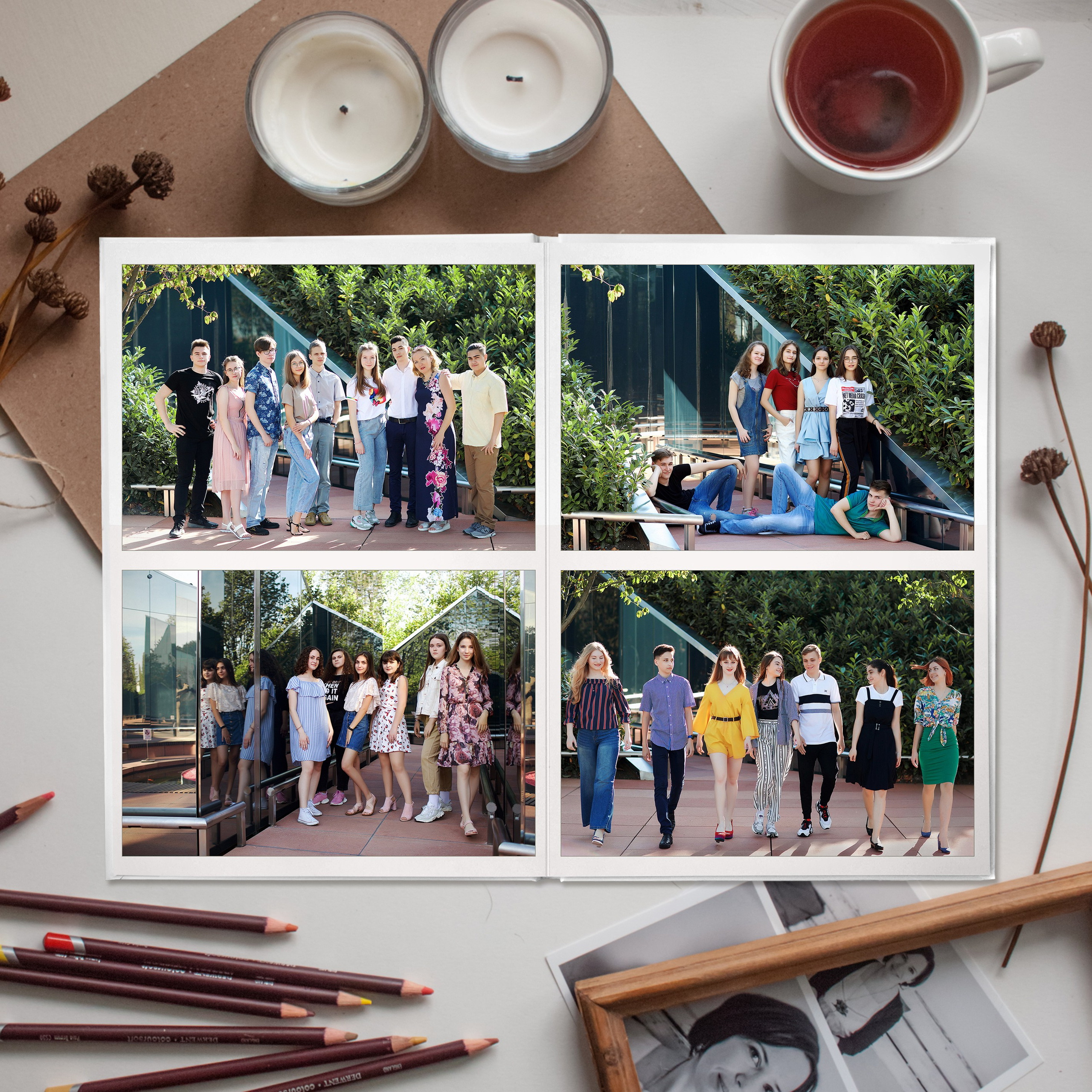 интересные идеи для групповых фото выпускников