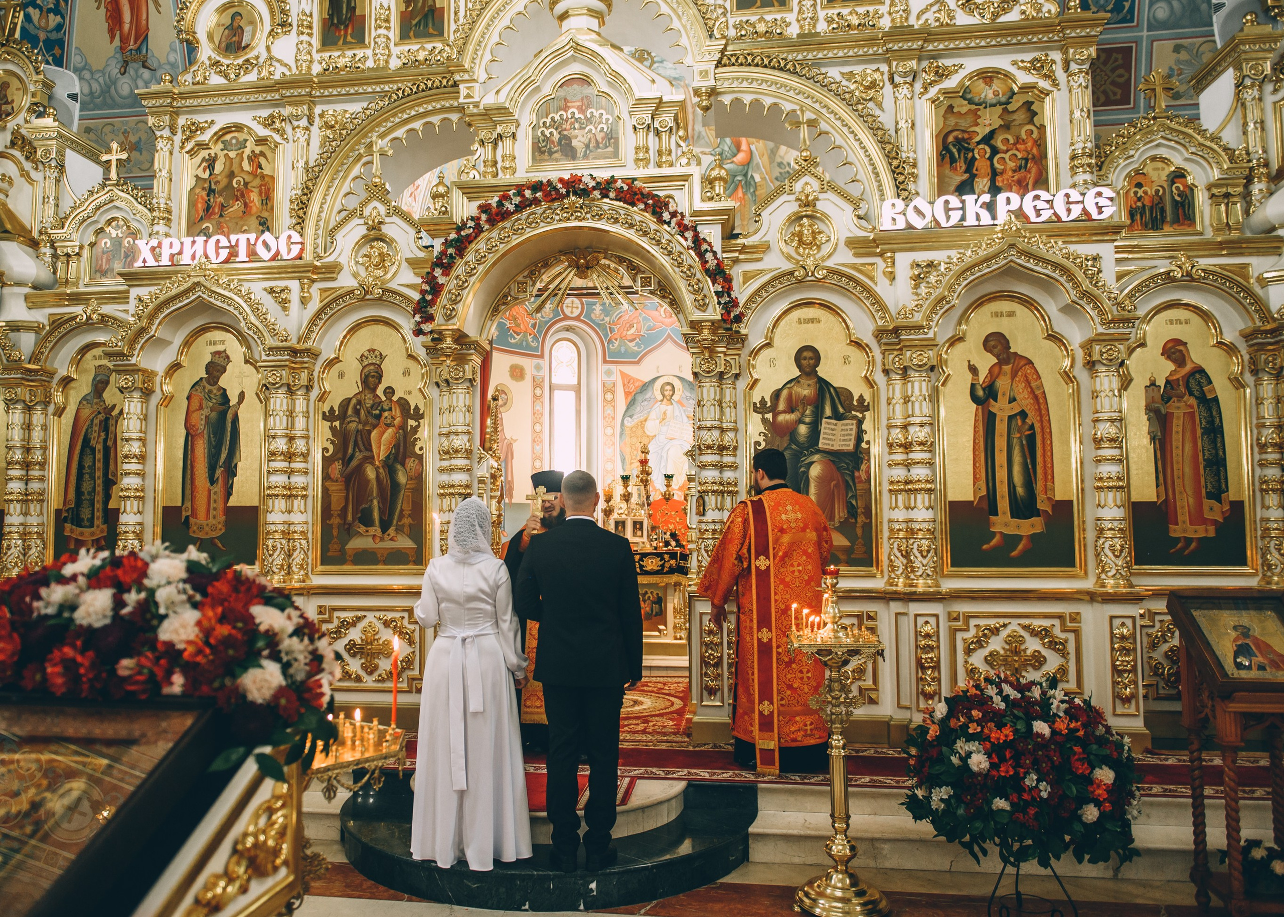 Венчание в соборе Владимира Равноапостольного. Свадебный и семейный фотограф София Невская