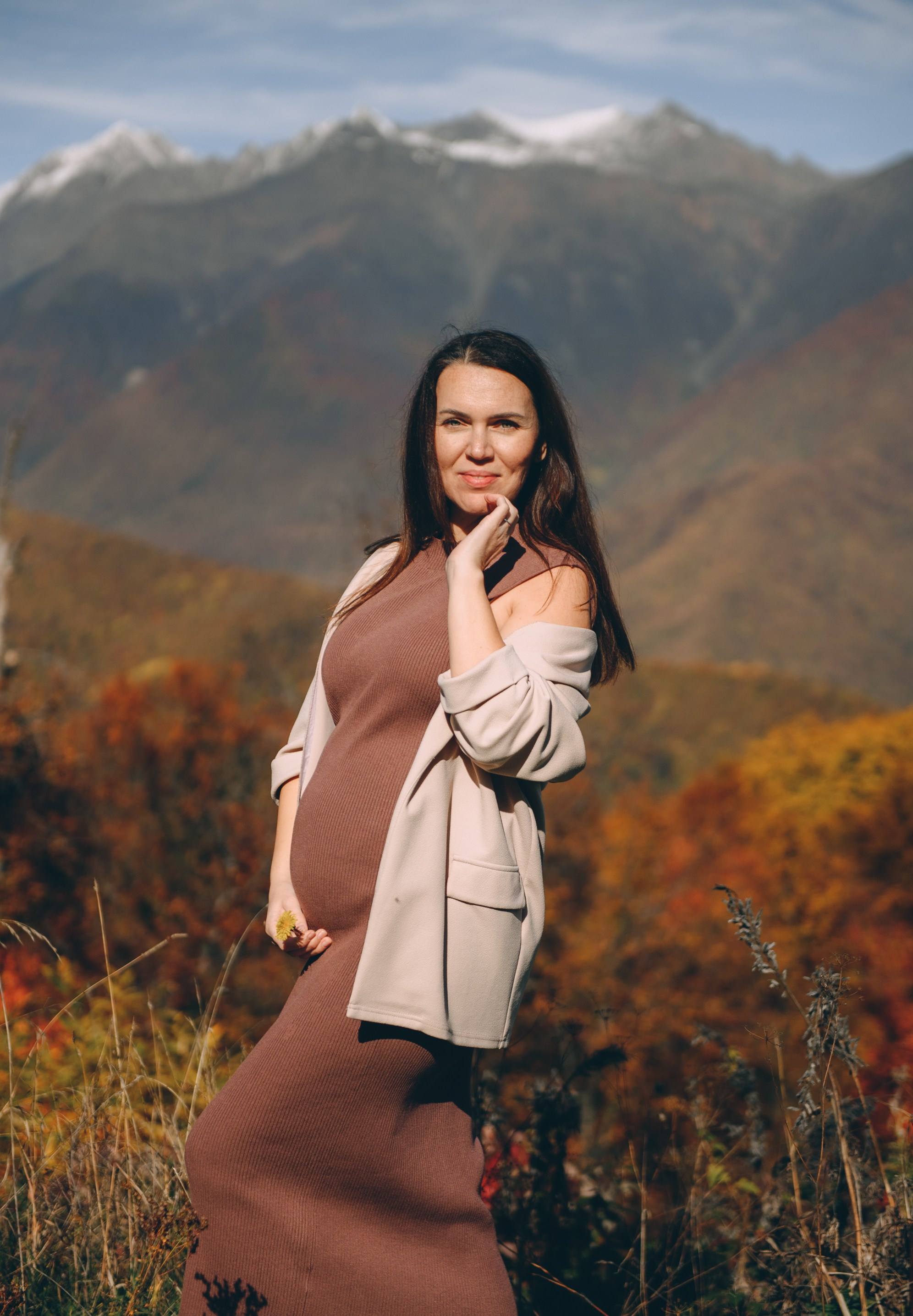 Беременность в горах. Свадебный и семейный фотограф София Невская