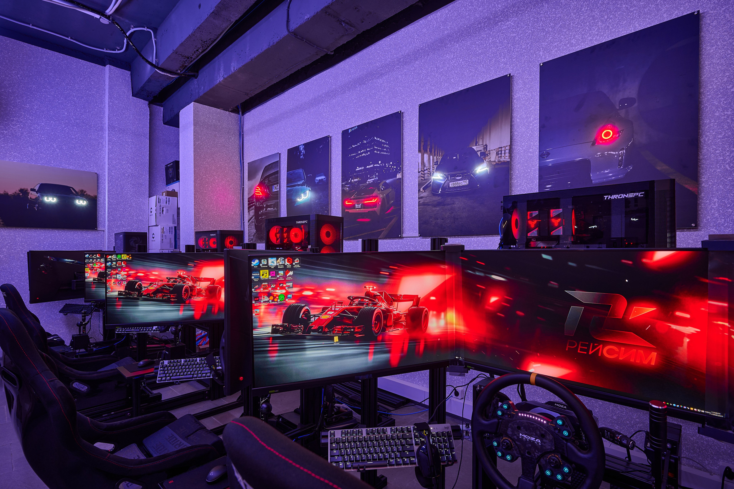 РЕЙСИМ Гоночные автосимуляторы. Интерьерный фотограф в Краснодаре