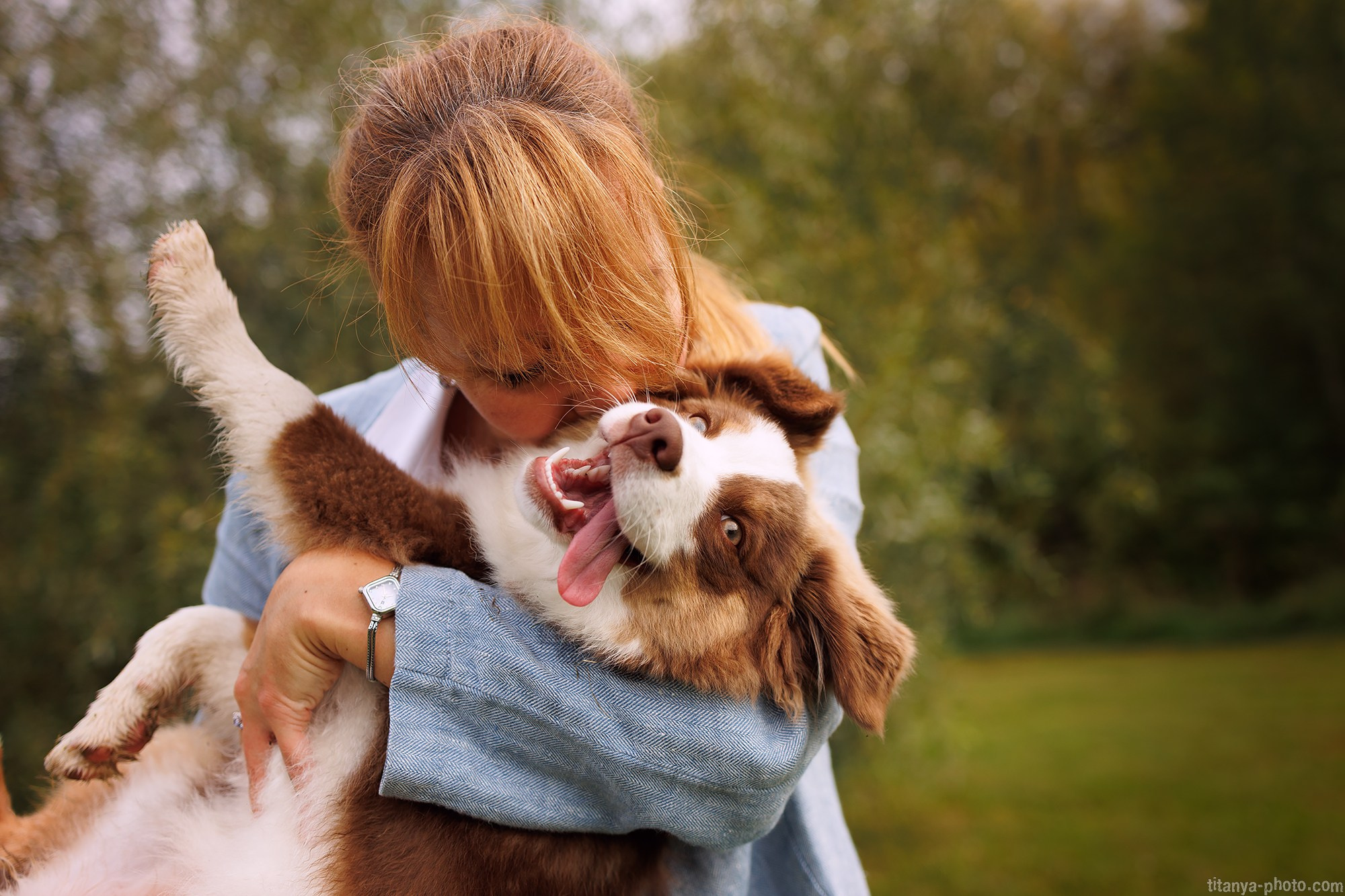 Наталья и мини аусси Ника. Фотограф собак, фотограф-анималист Аня Титова (Titanya). Москва