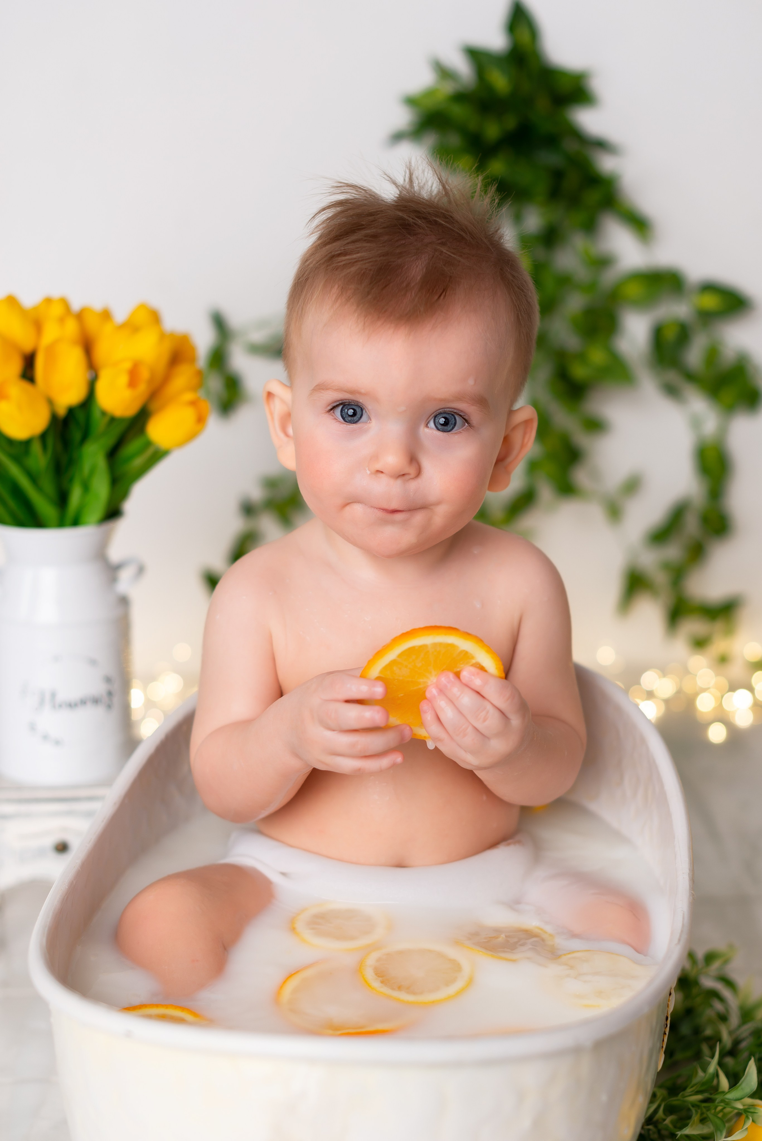 Фотосессия малыша в ванночке. Детская фотостудия «Мандаринка» | Детский фотограф Краснодар