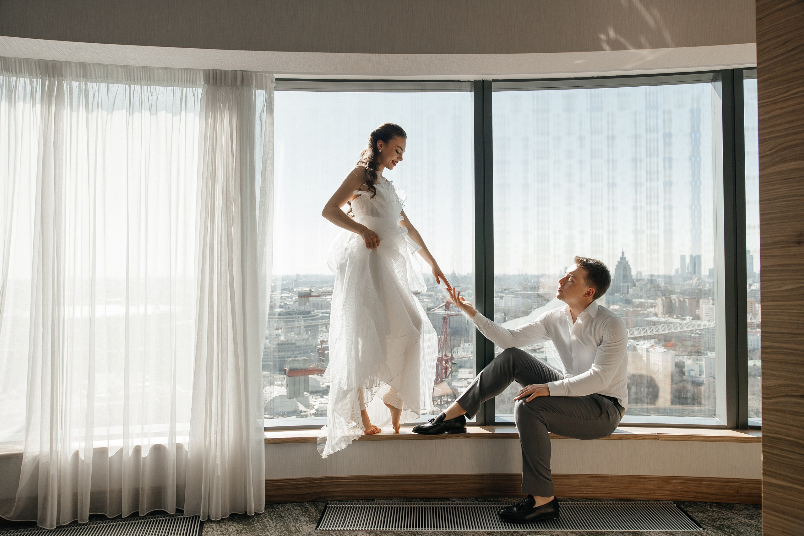 Свадебная фотосессия в&nbsp;отеле Radisson Blu Olympiyskiy