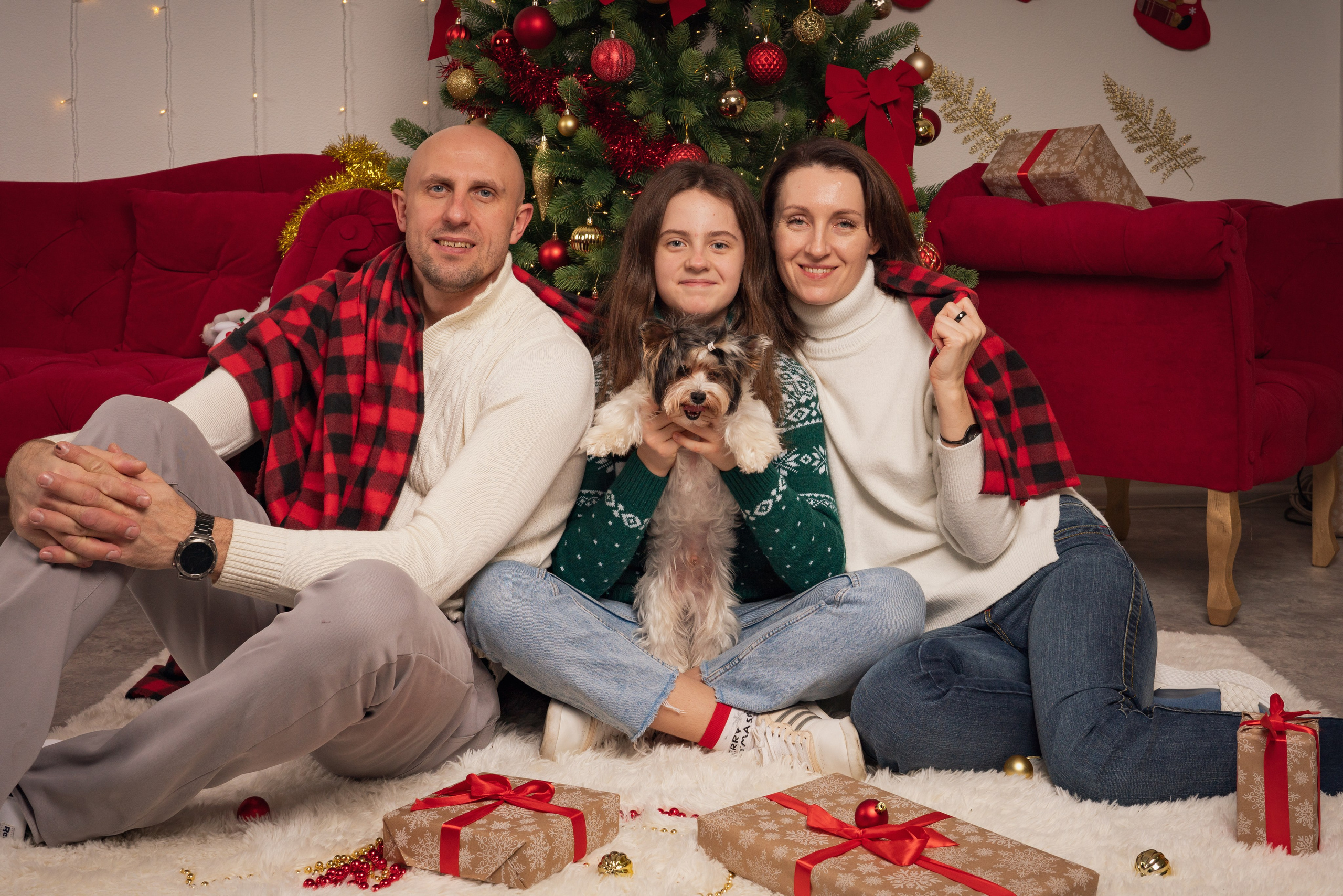 Новогодняя фотосессия в студии