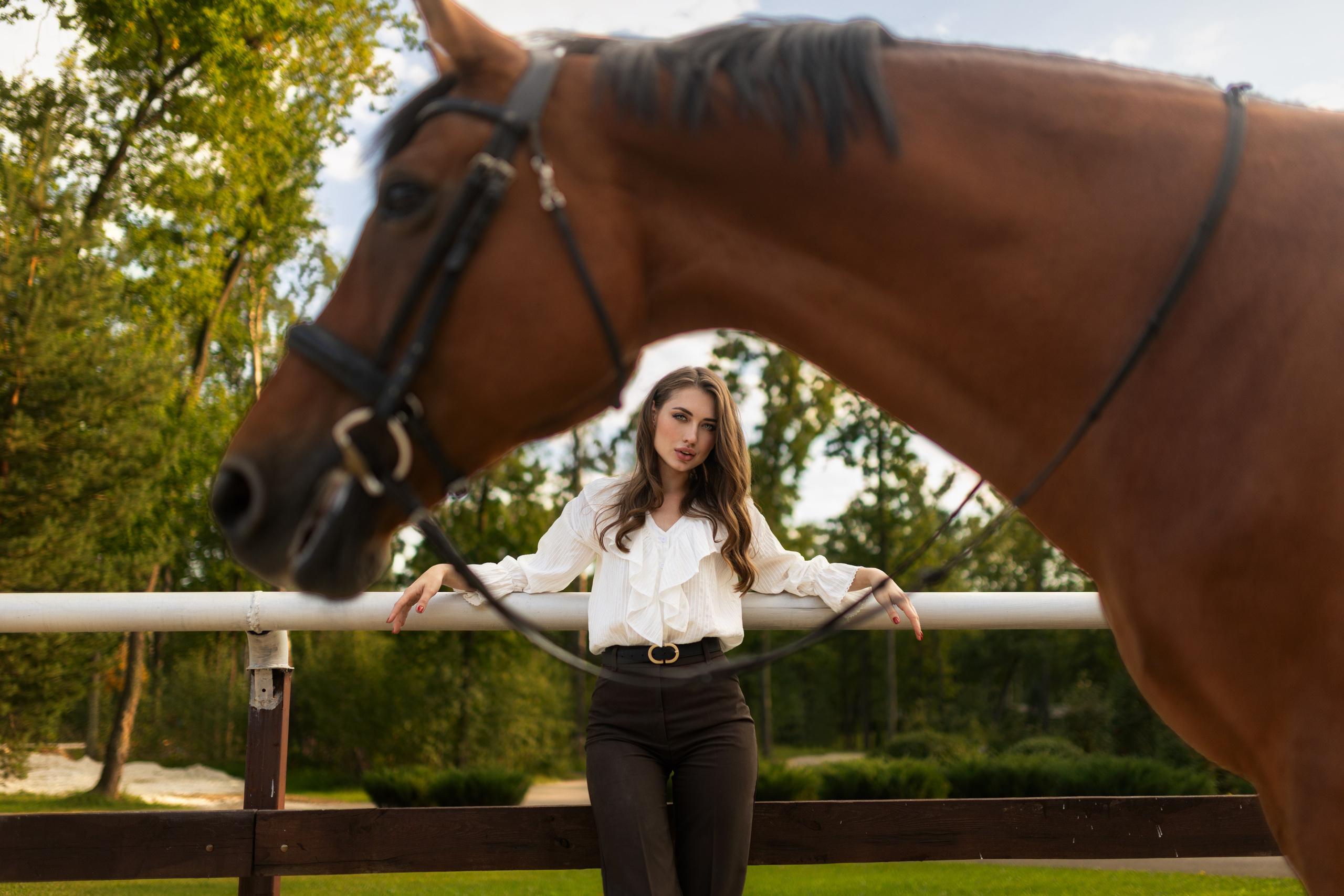 Фотосессия с лошадью для Анастасии в формате для «себя». Дмитрий Шульгин, портретный фотограф в Воронеже
