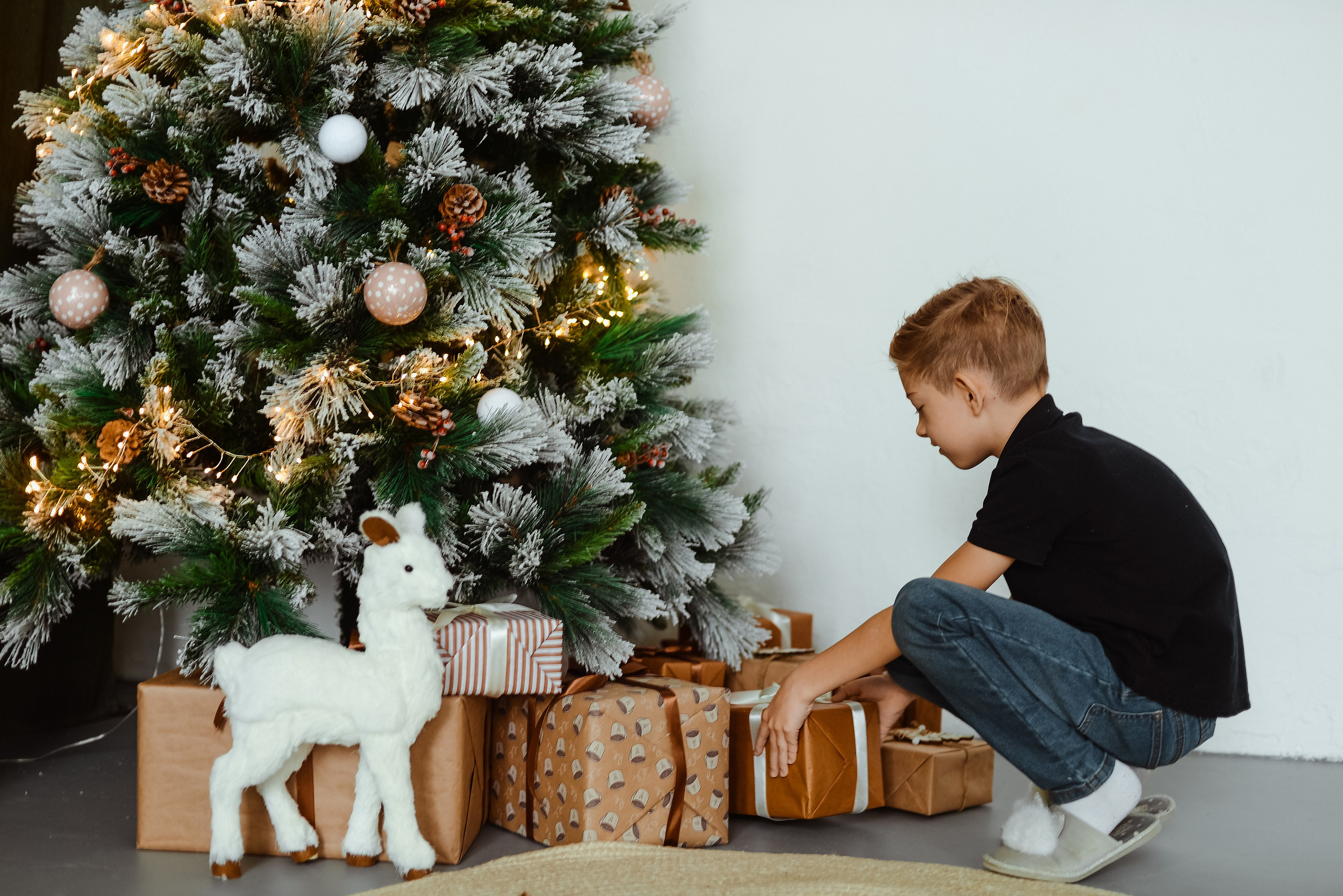 Фотосессия в новогодней студии | Лера, Стёпа и Максим. Фотограф в Самаре | Катерина Гущина
