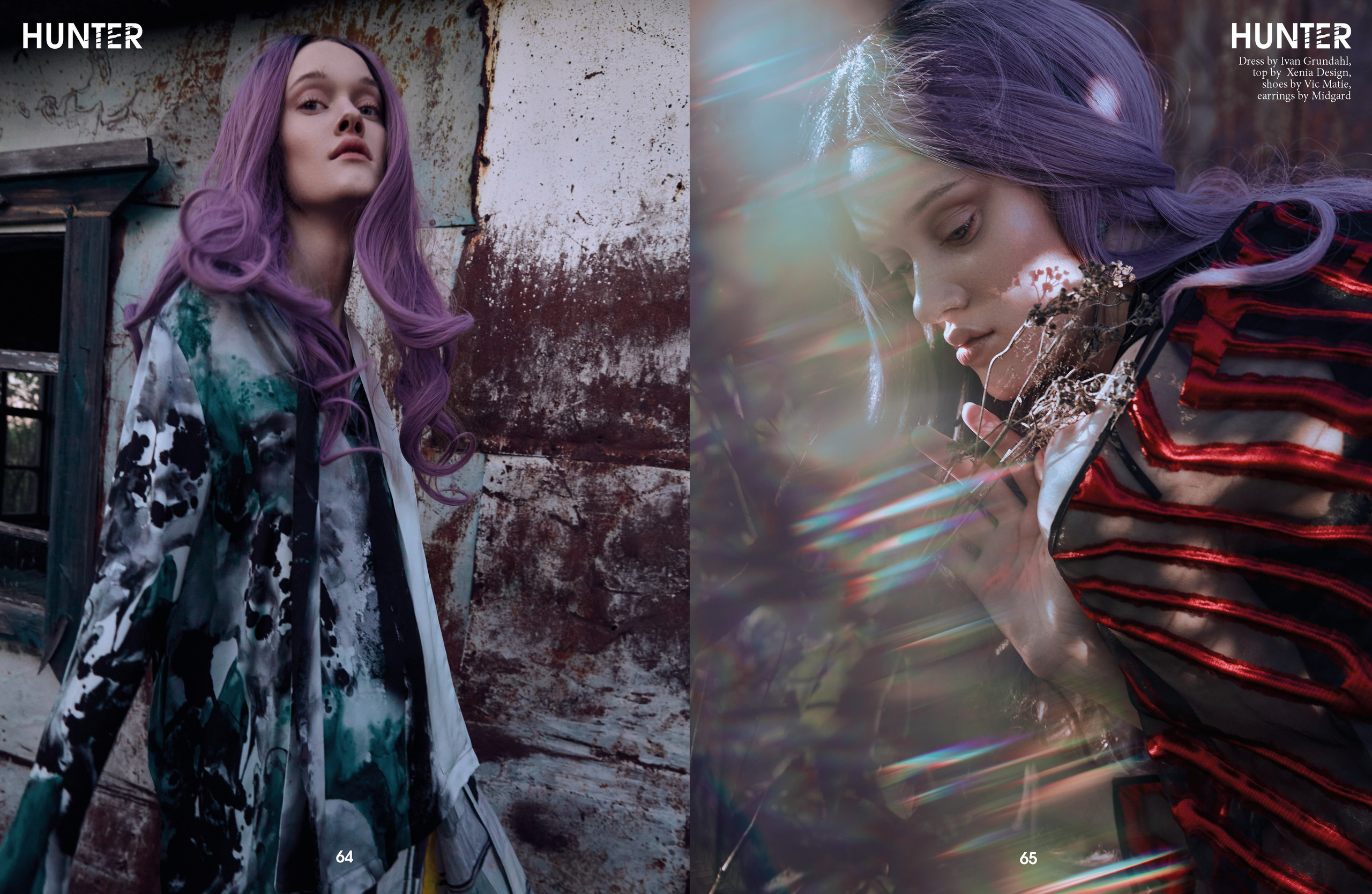 NIMPH — Editorial for HUNTER Magazine. Photographer Anna Arzamastseva