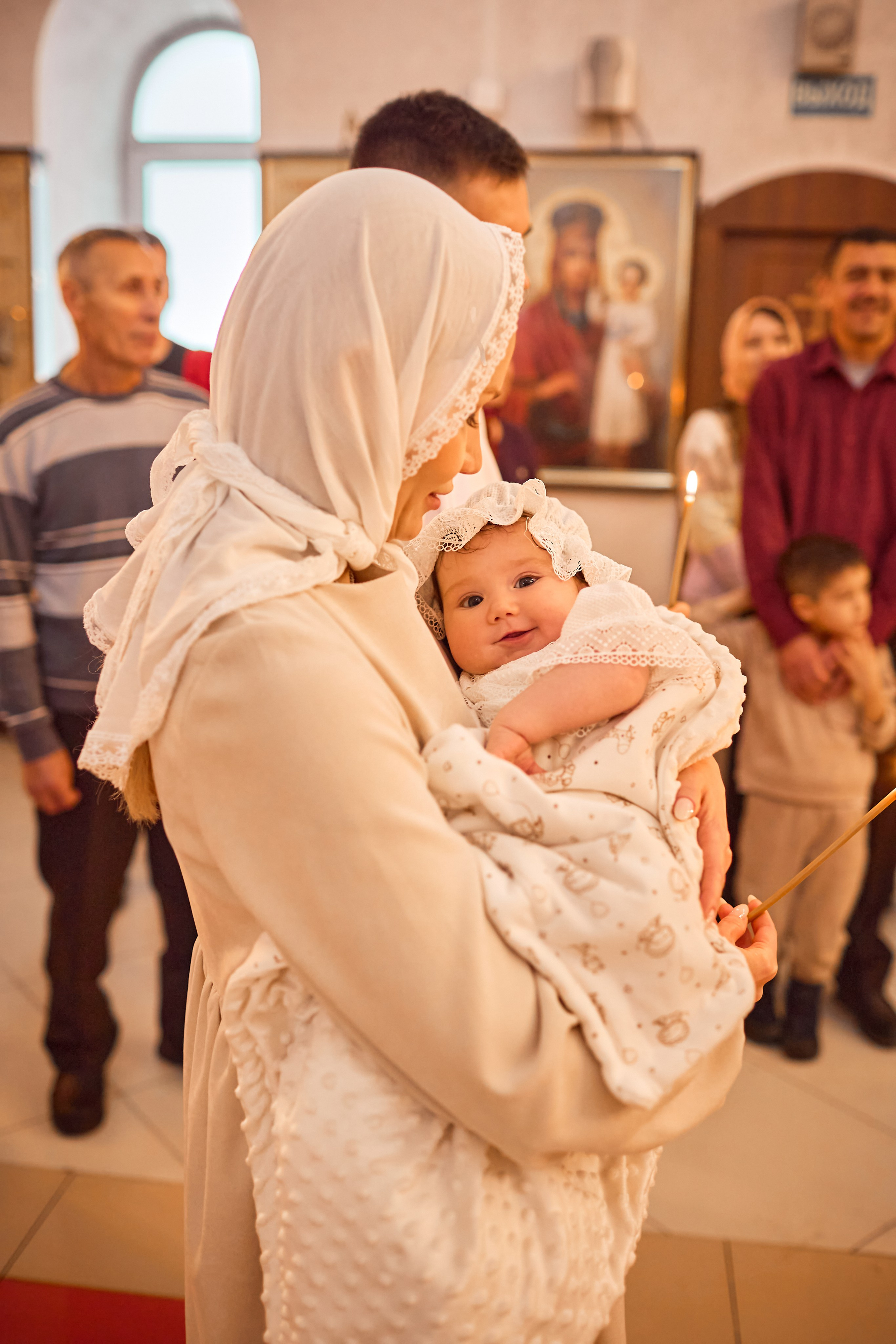 Таинство Крещения. Фотограф Москва|Ясенево Яна Новокрещенных
