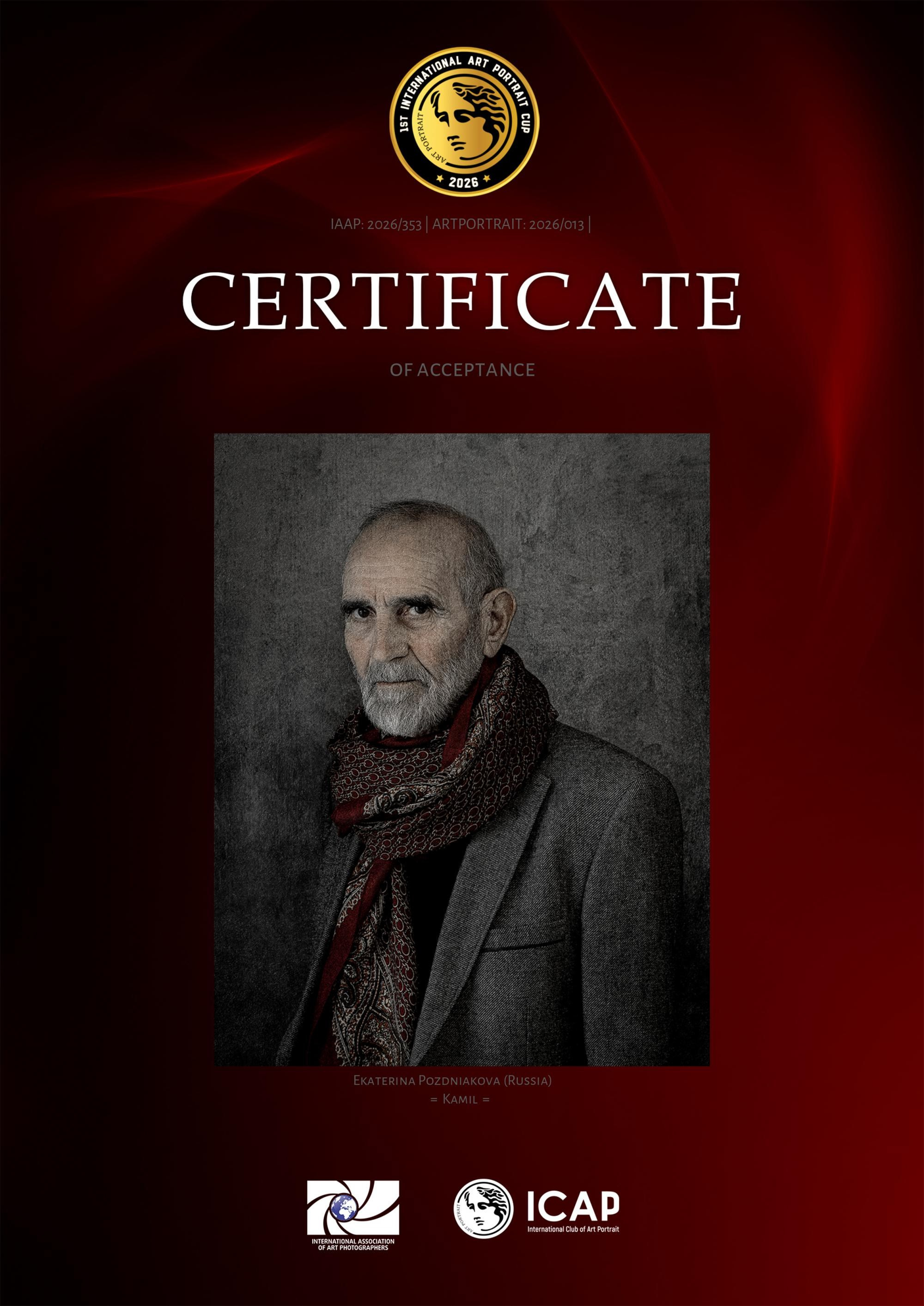 1st International Art Portrait Cup. Art Рhotographer Russia/Moscow