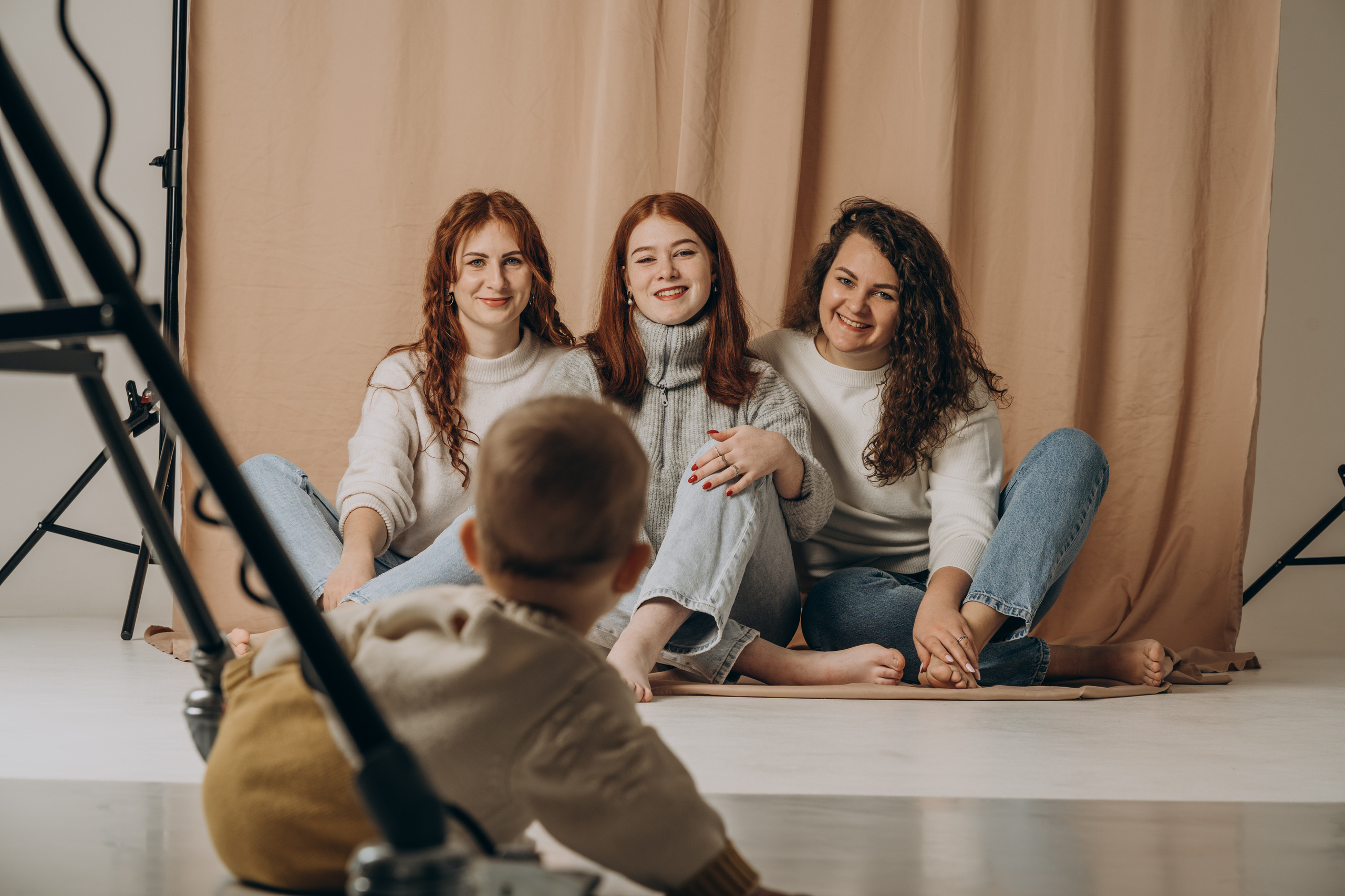 Сестры и малышка. Фотограф в Санкт-Петербурге Вера Пудовкина