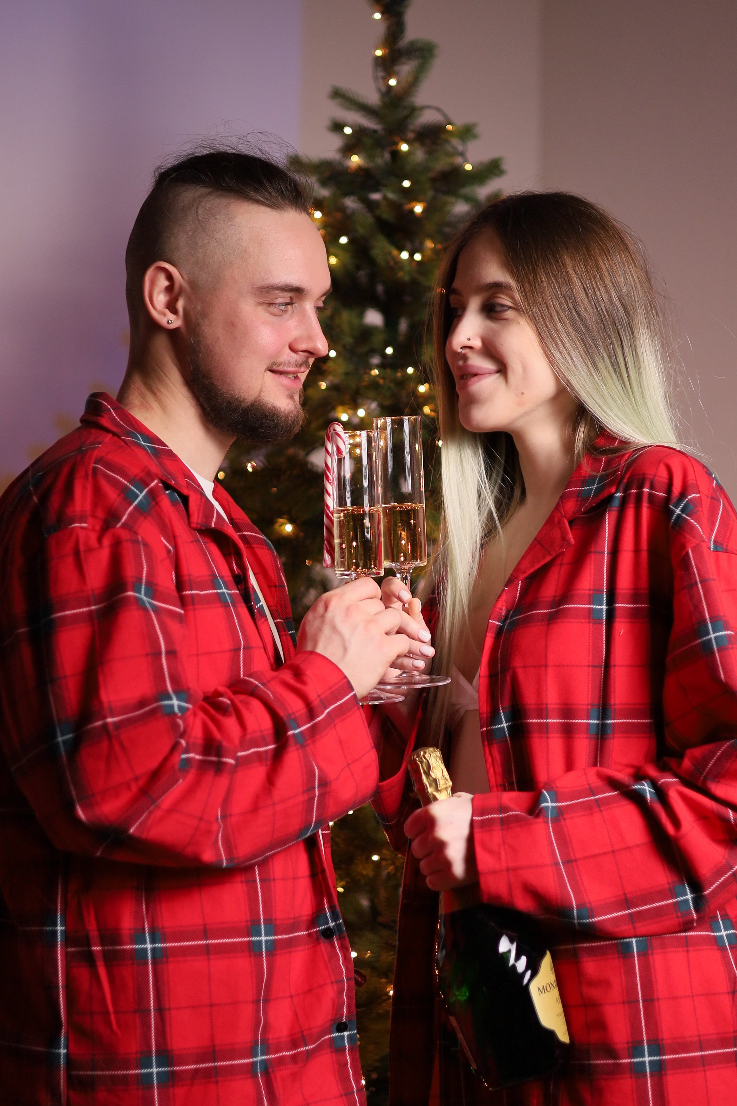 Марго и Макс. Новогодняя фотосессия в студии. Портретный фотограф Панферова Регина г. Санкт-Петербург, г. Казань