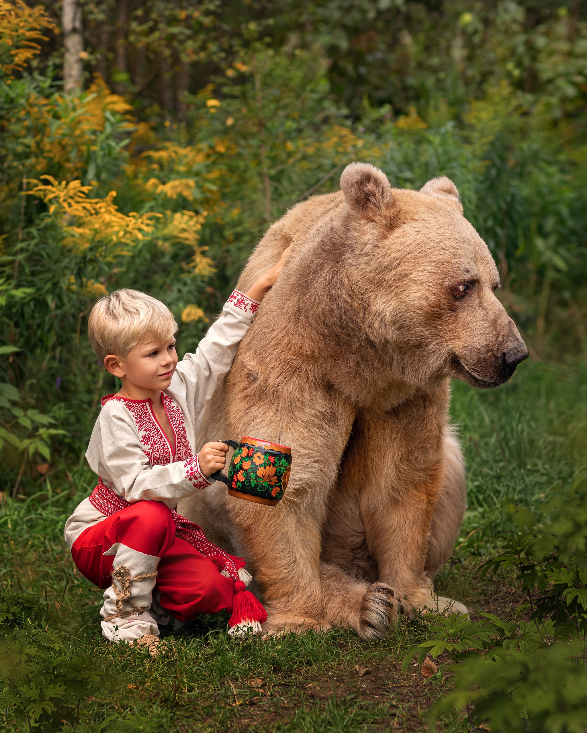 Семейная съемка с животными. Детский и семейный фотограф Елена Михайлова в Москве