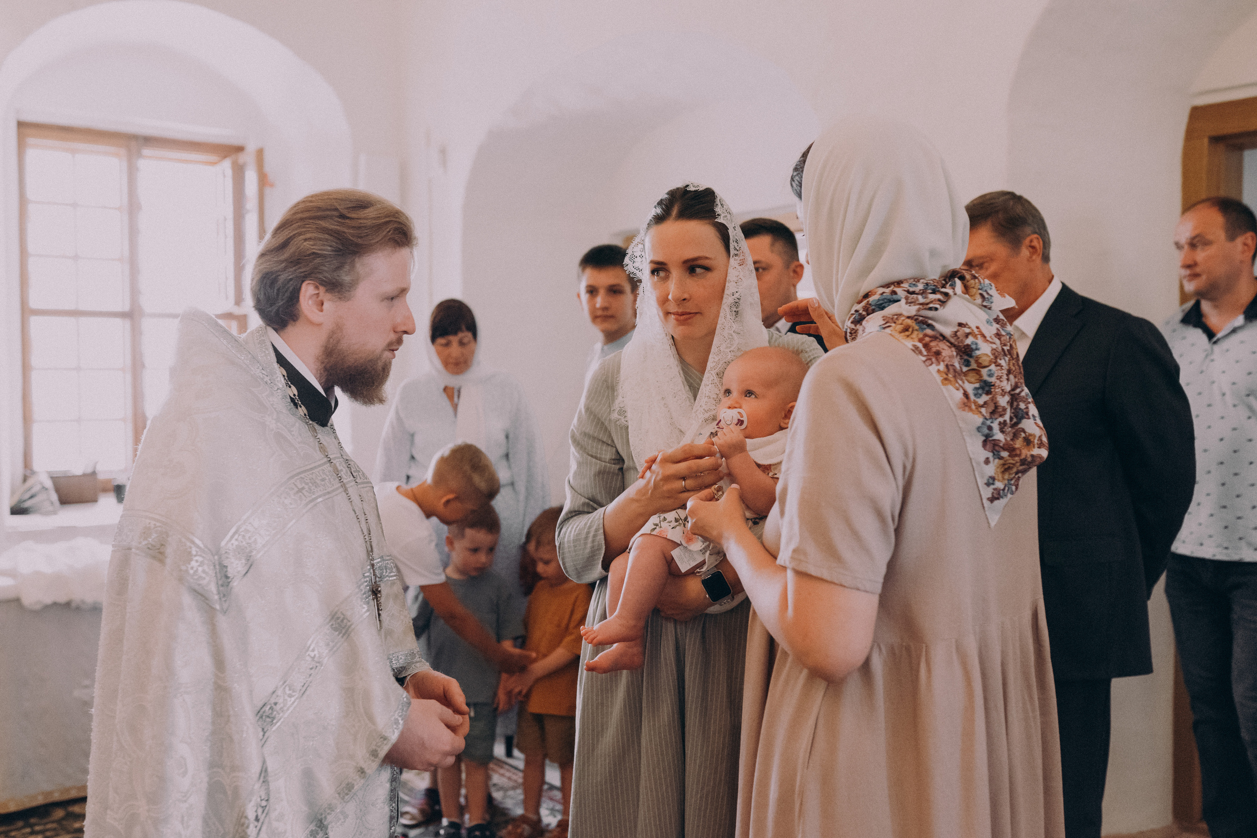 Таинство Крещения Мирослава. Фотограф новорожденных в Москве Щелково и МО Ангелина Энговатова