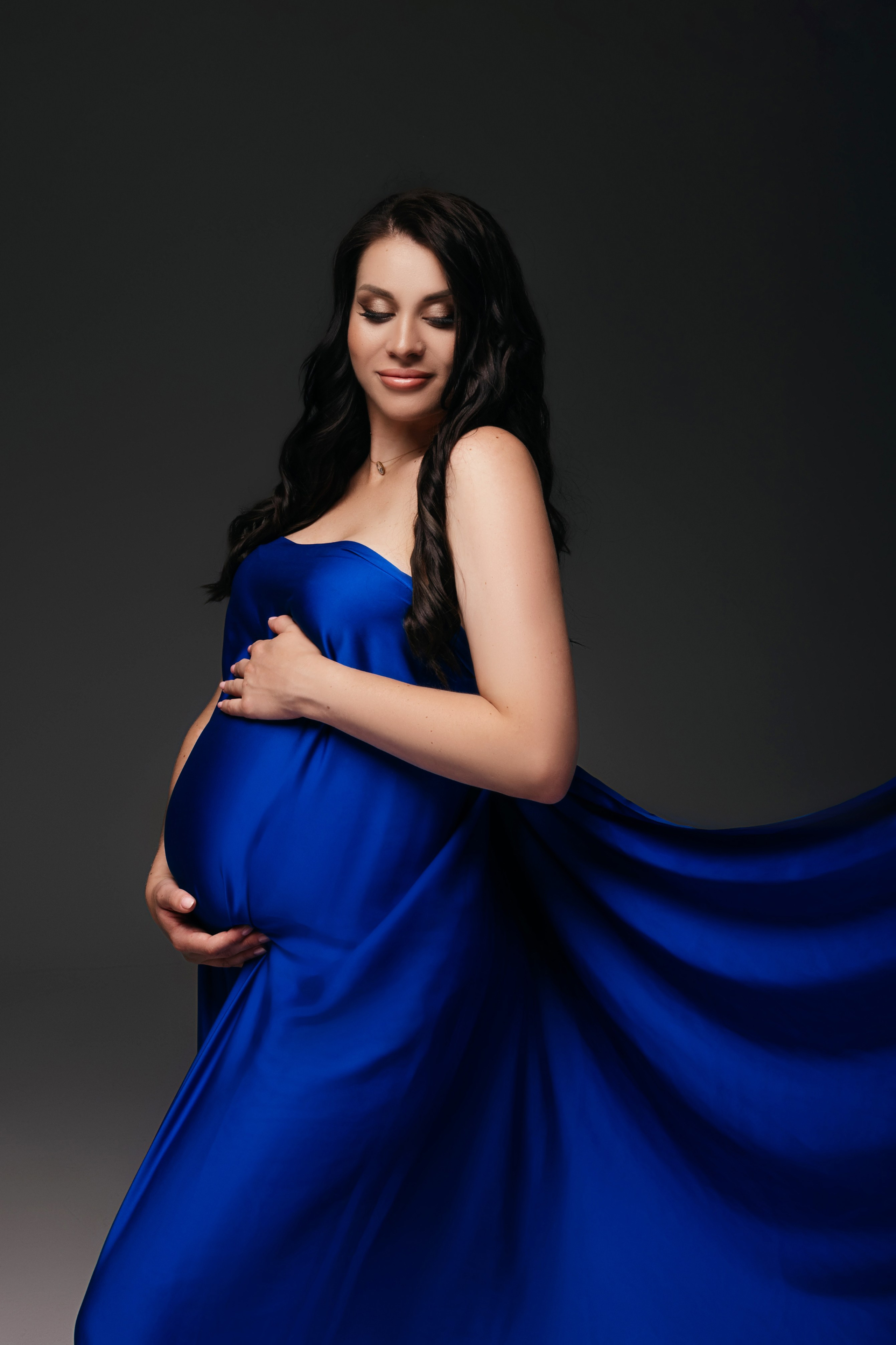 Синяя ткань. Фотограф Анна Качан