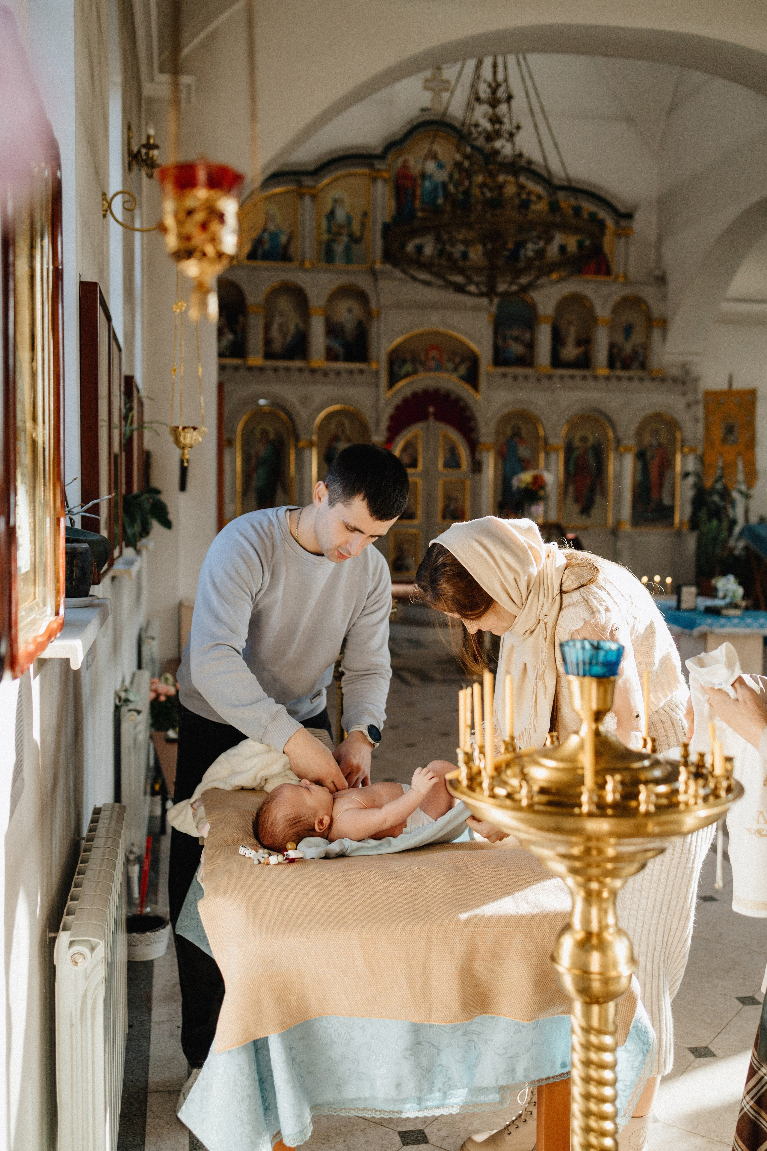 Крещение. Семейный лайфстайл фотограф в г. Липецк