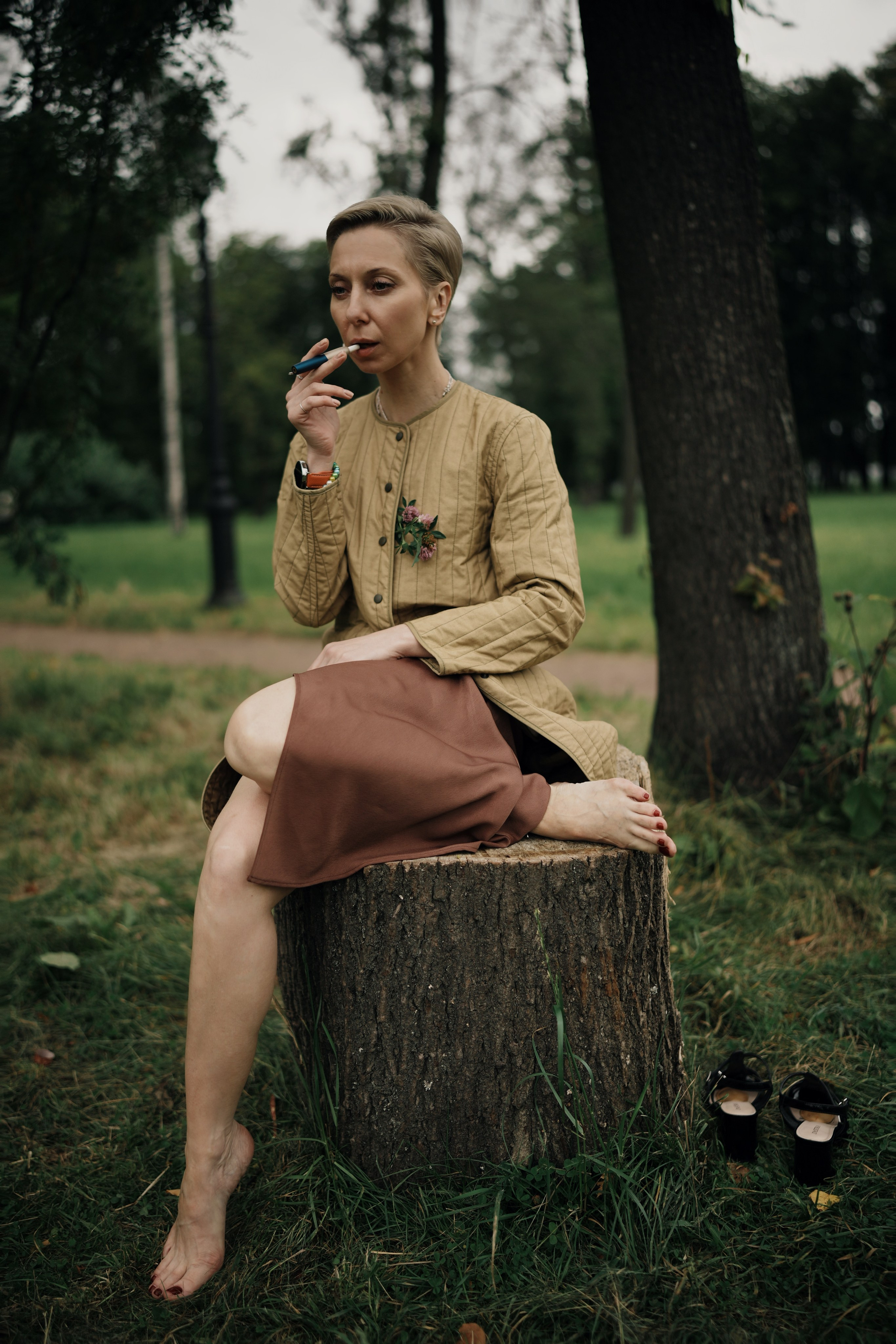 Девушка в летнем парке. Fotографиня из Санкт-Петербурга Настя Шуман