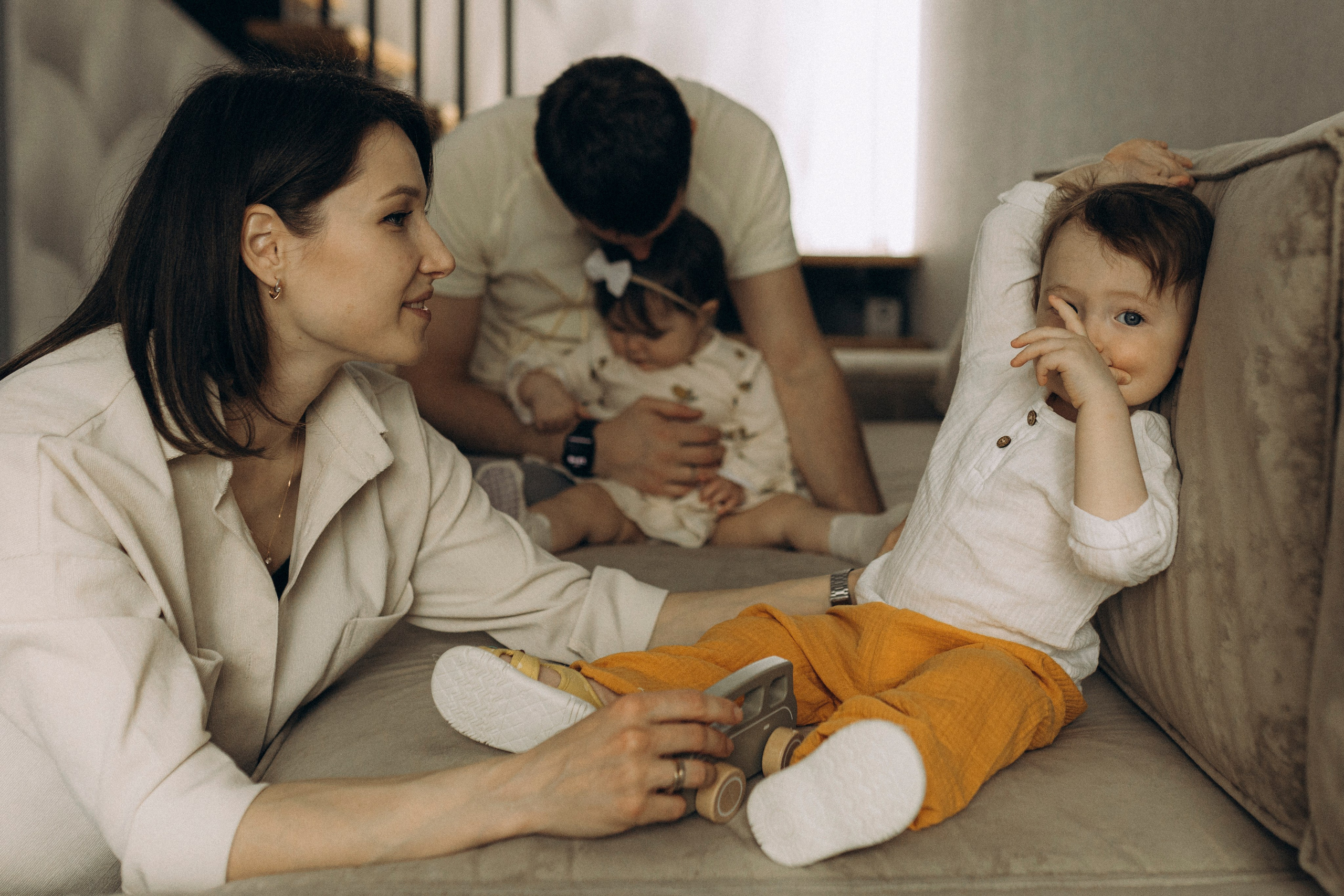 Домашняя семейная фотосессия. Семейный и детский фотограф в Рязани Васюгова Мария