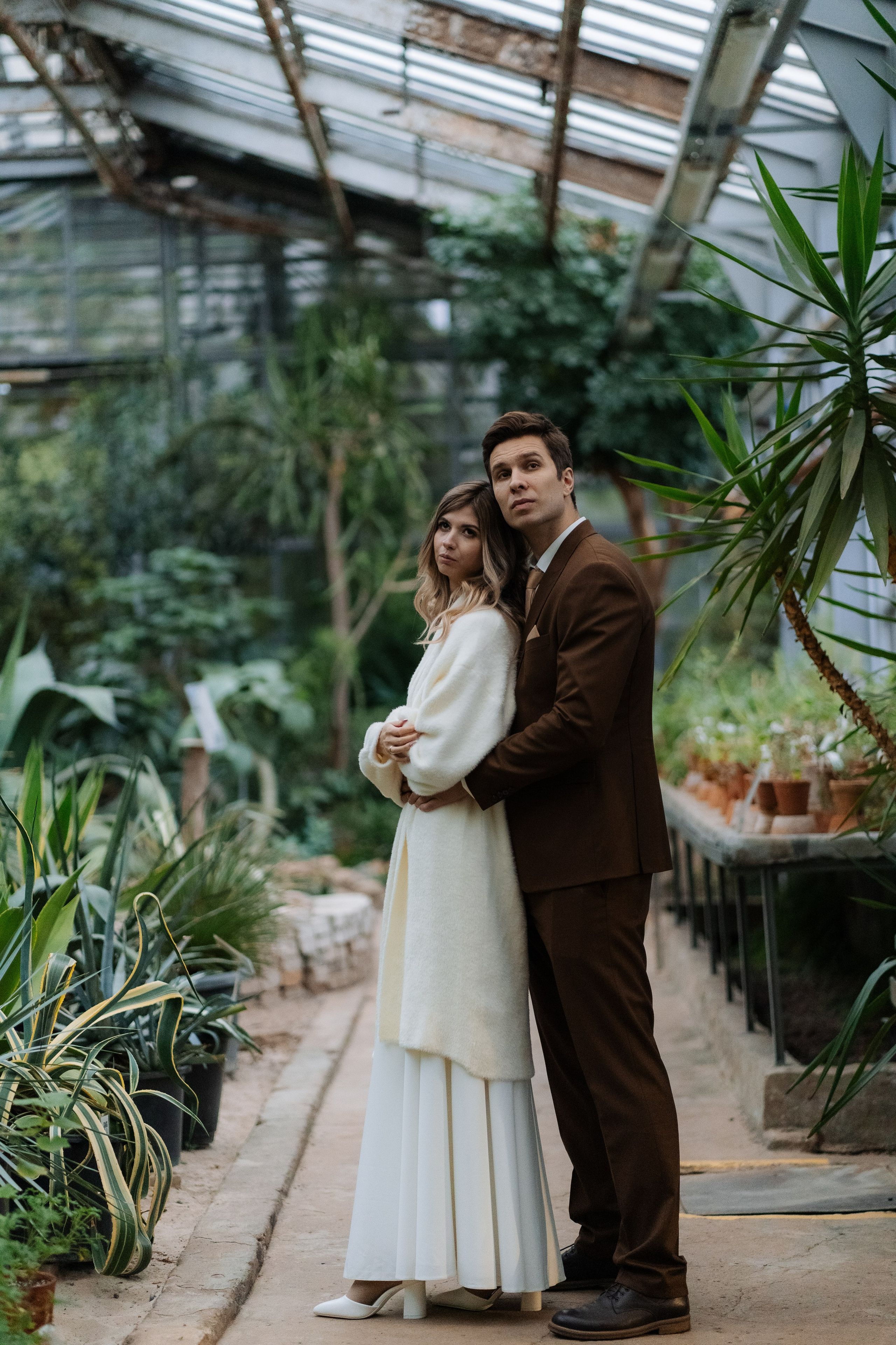 Свадебная фотосессия в оранжерее, Москва. Свадебный фотограф в Москве Анна Полушина